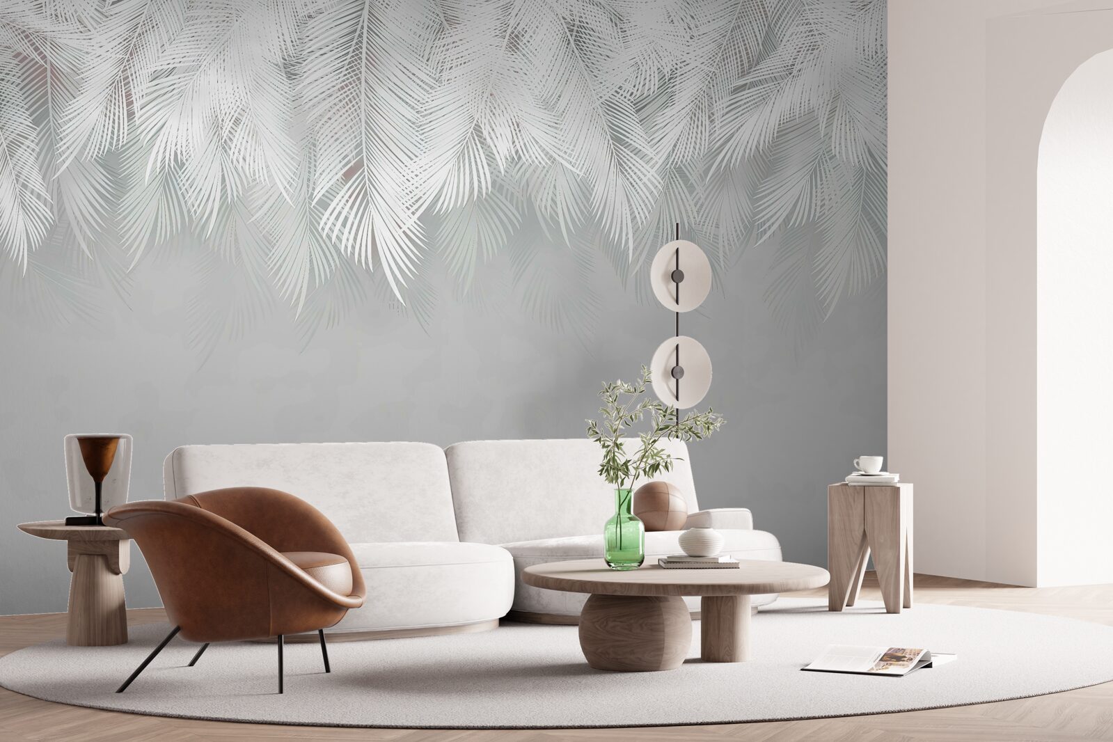 Fototapeta snehobiele pierka visia dole