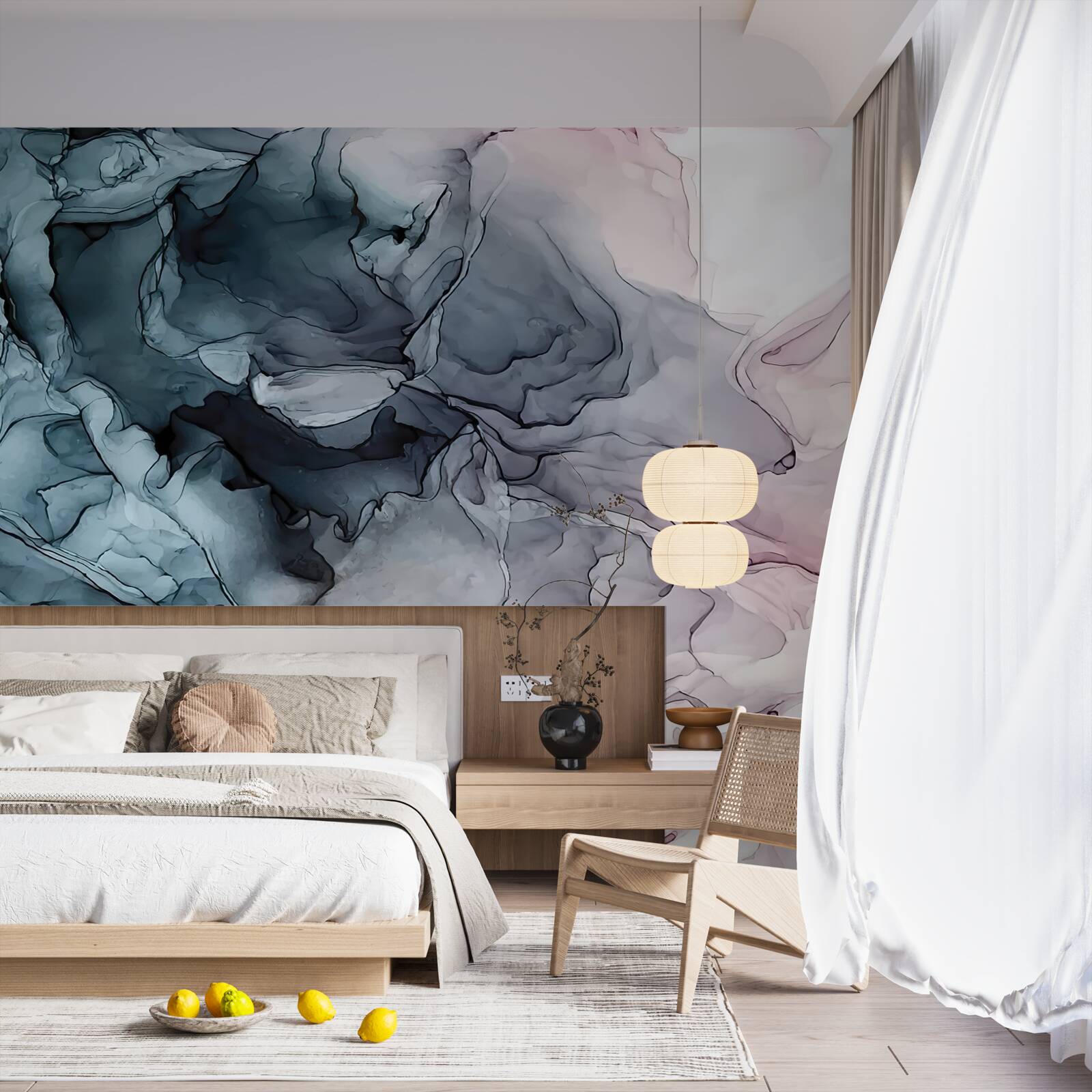 Fototapeta viacfarebné akvarelové stopy