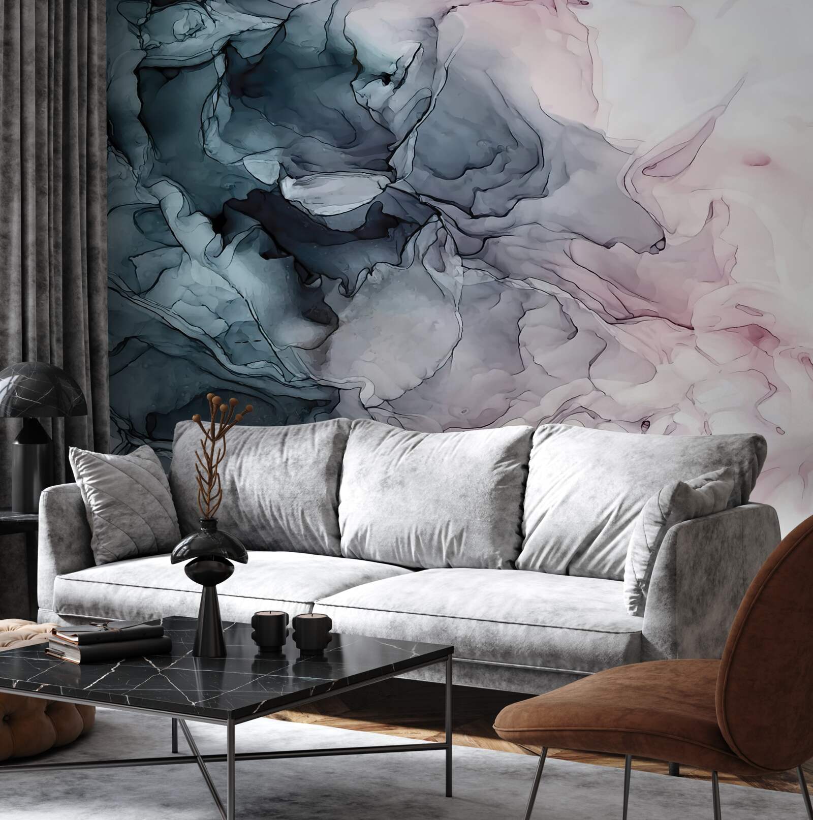 Fototapeta viacfarebné akvarelové stopy