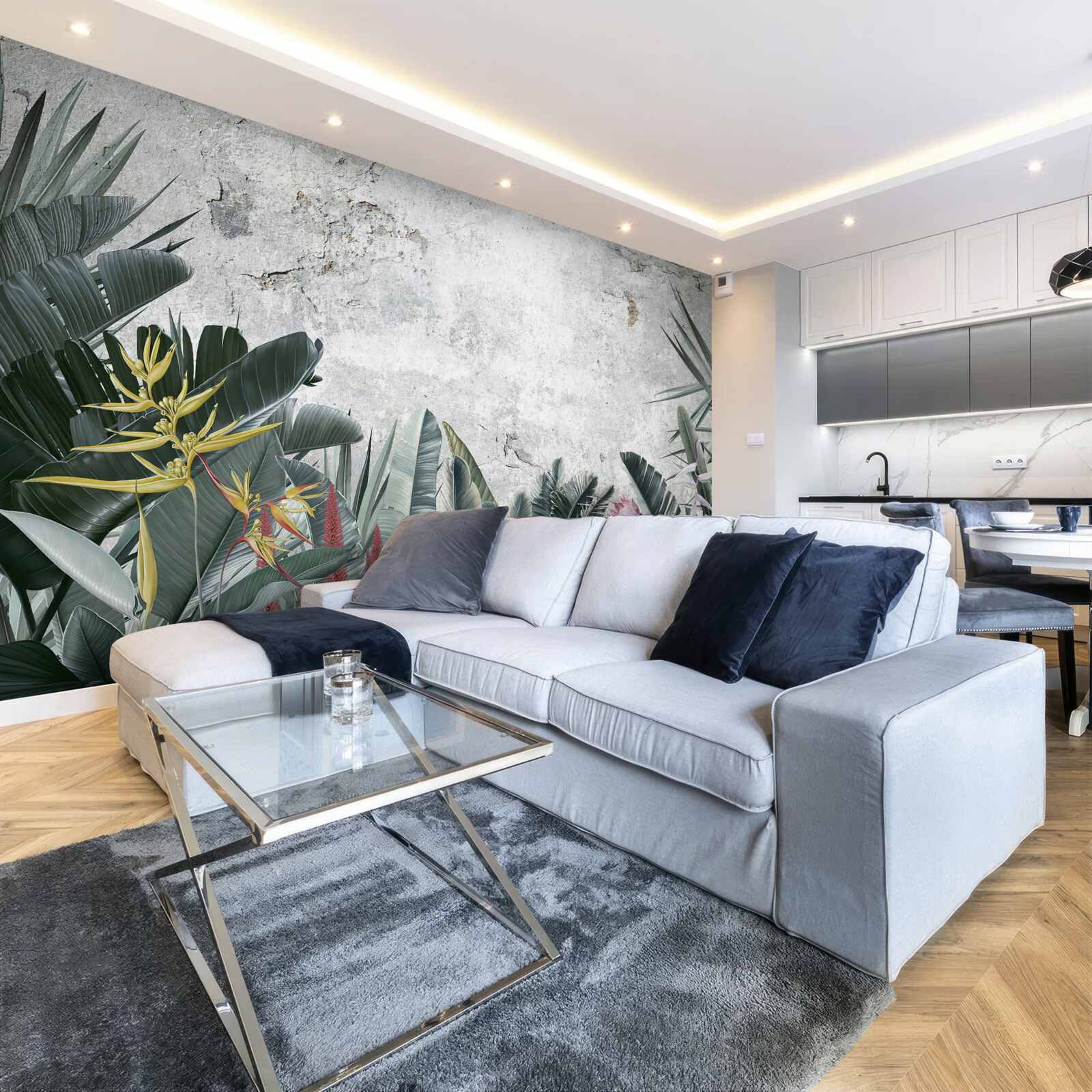 Fototapeta rôzne tropické zelené plochy