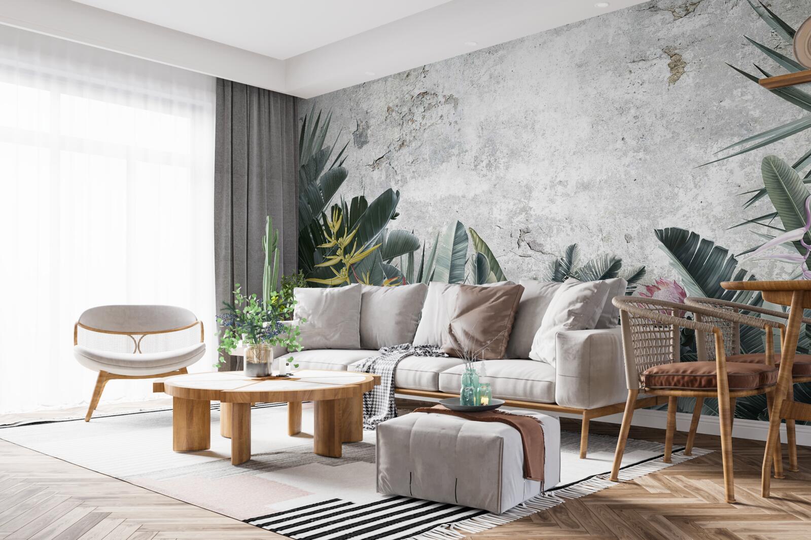 Fototapeta rôzne tropické zelené plochy