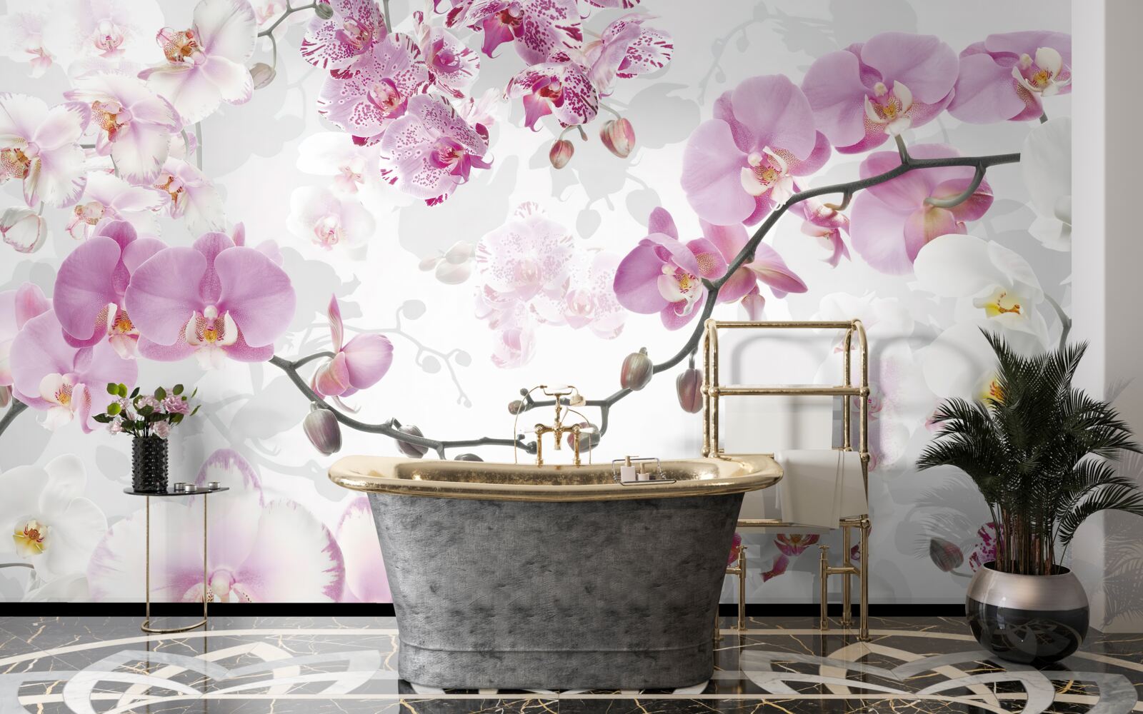 Fototapeta konáre orchideí