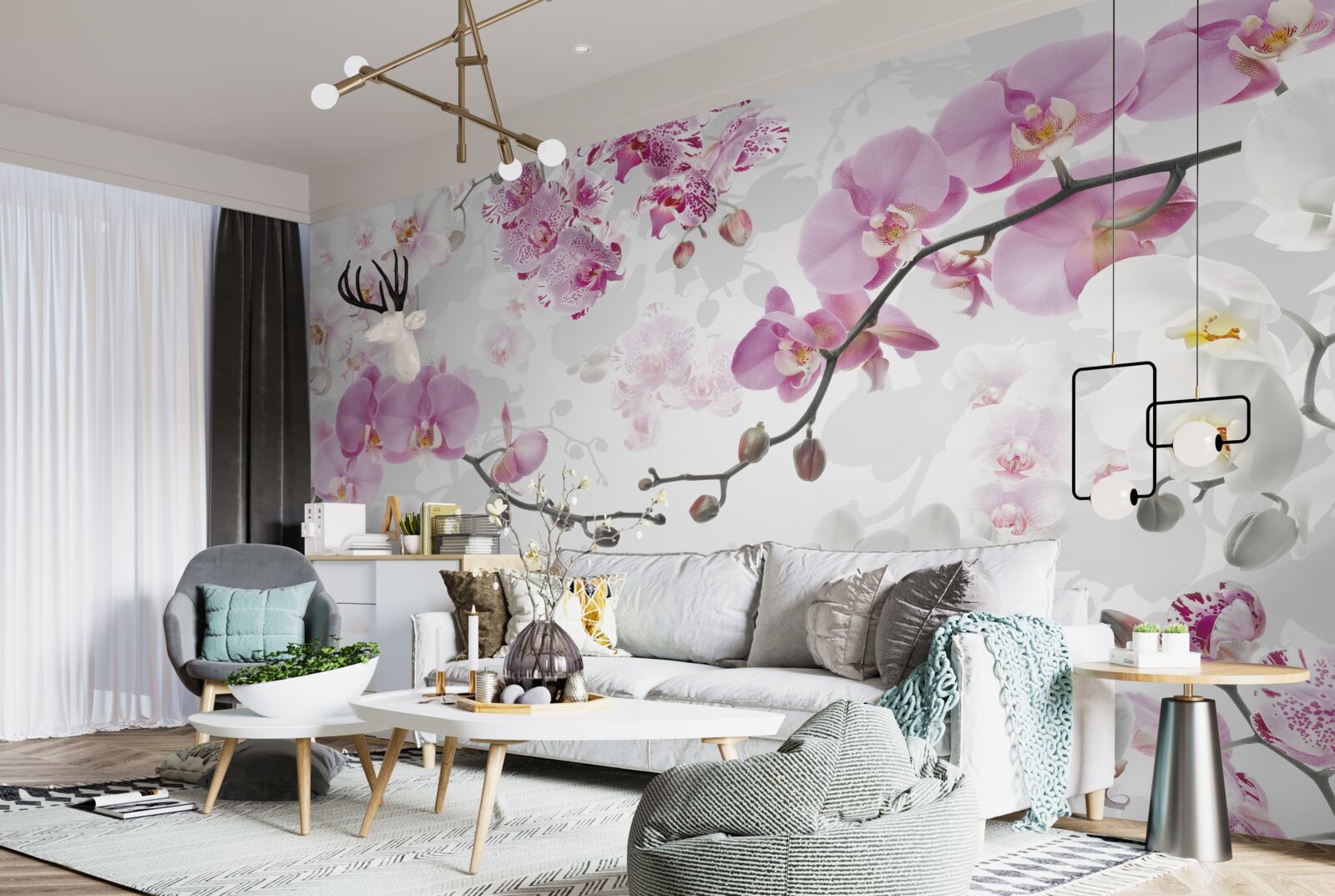 Fototapeta konáre orchideí