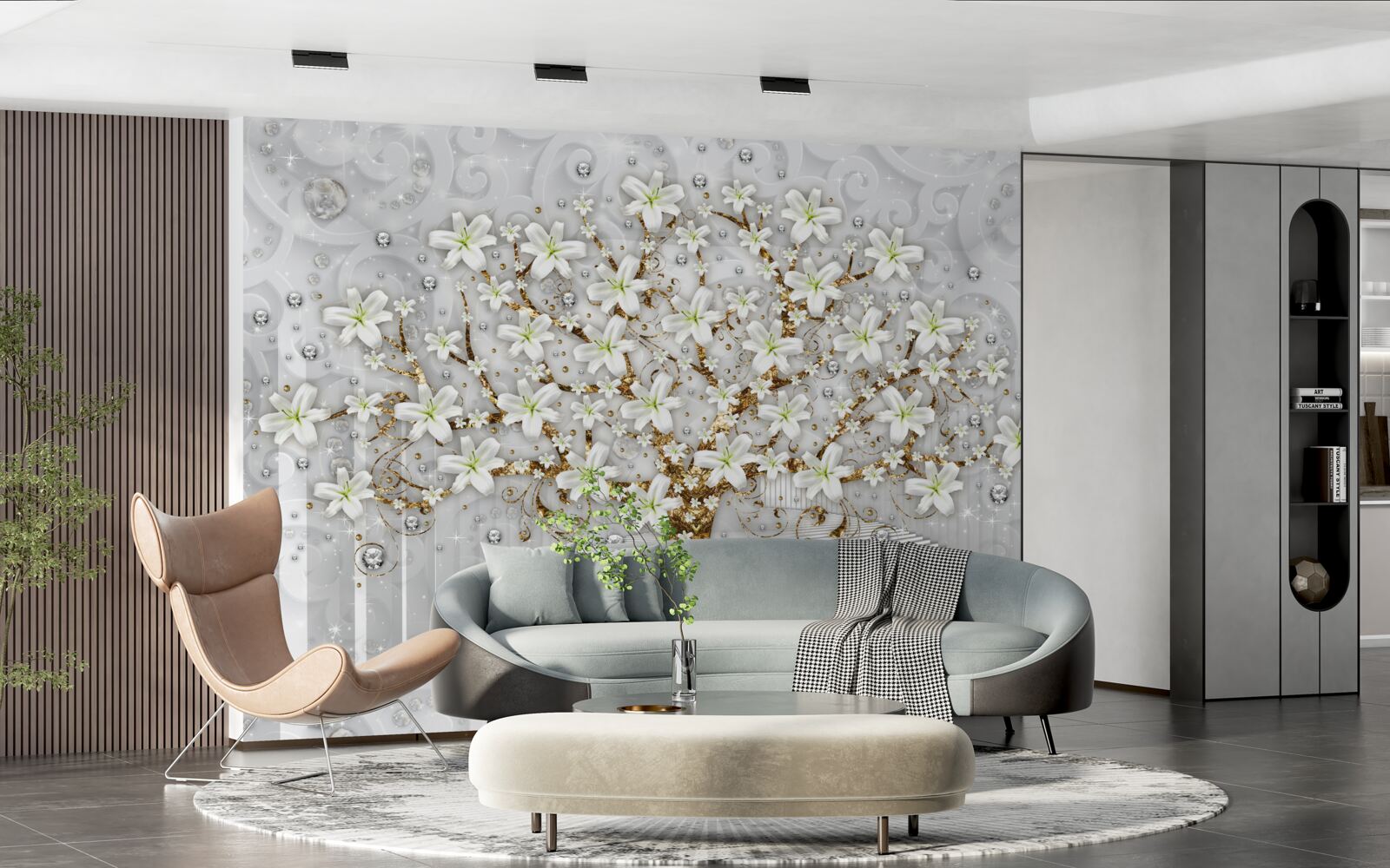 Fototapeta na strome kvitli biele kvety