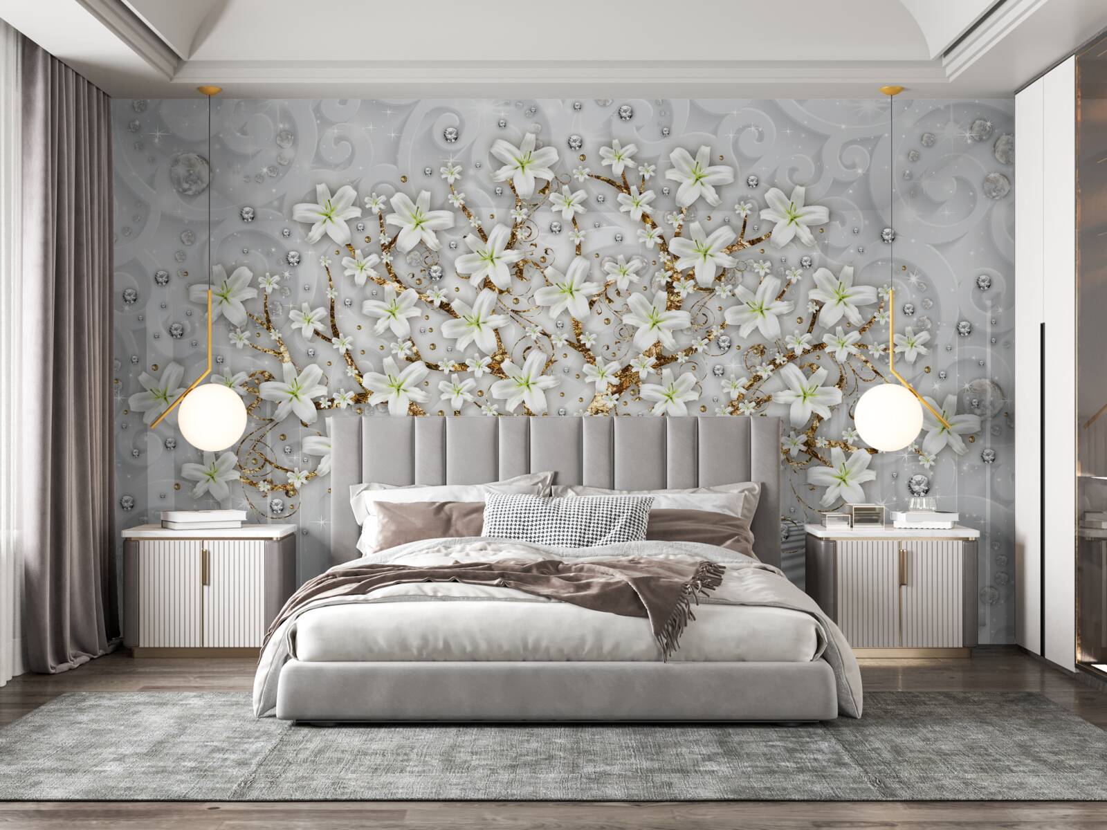 Fototapeta na strome kvitli biele kvety