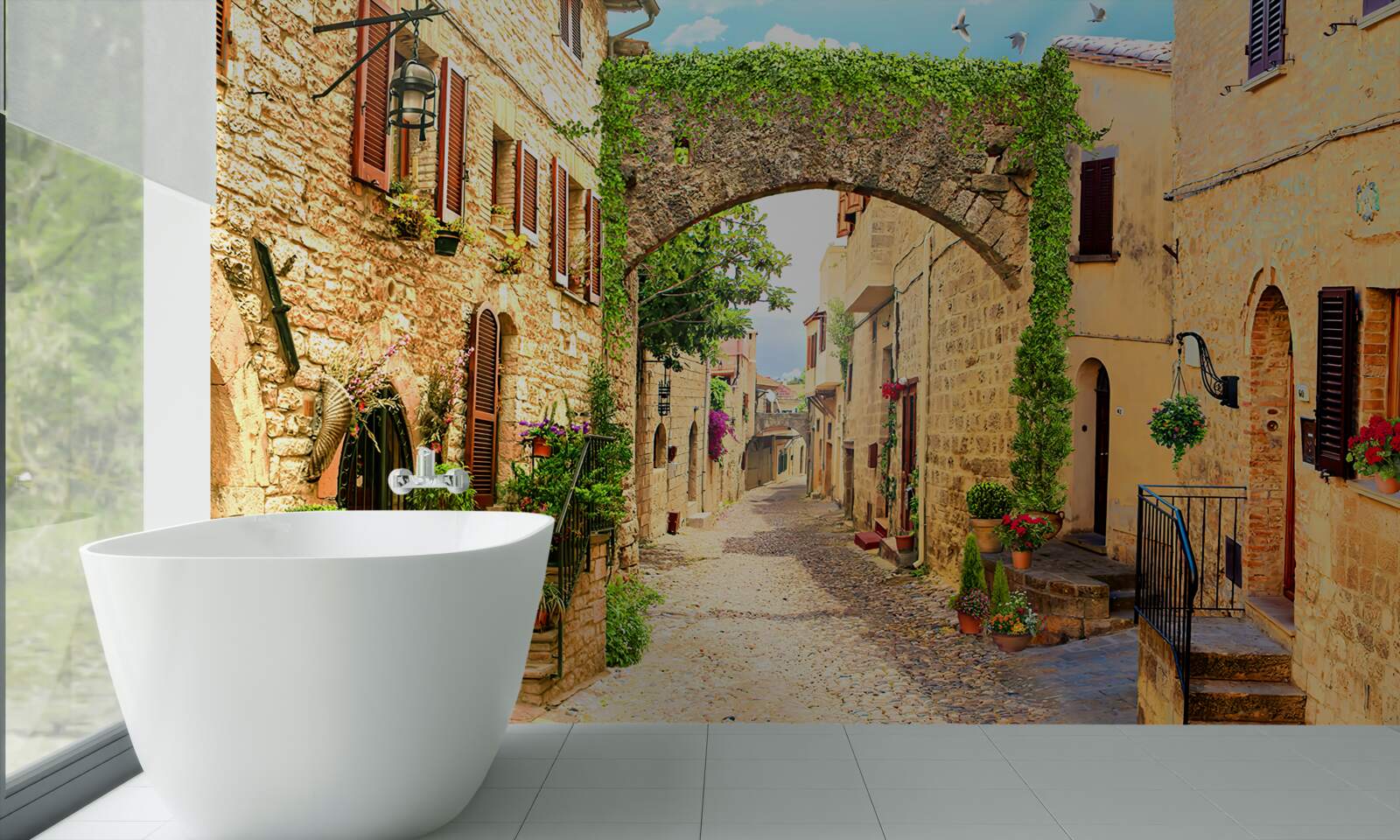 Fototapeta ulica v historickom meste