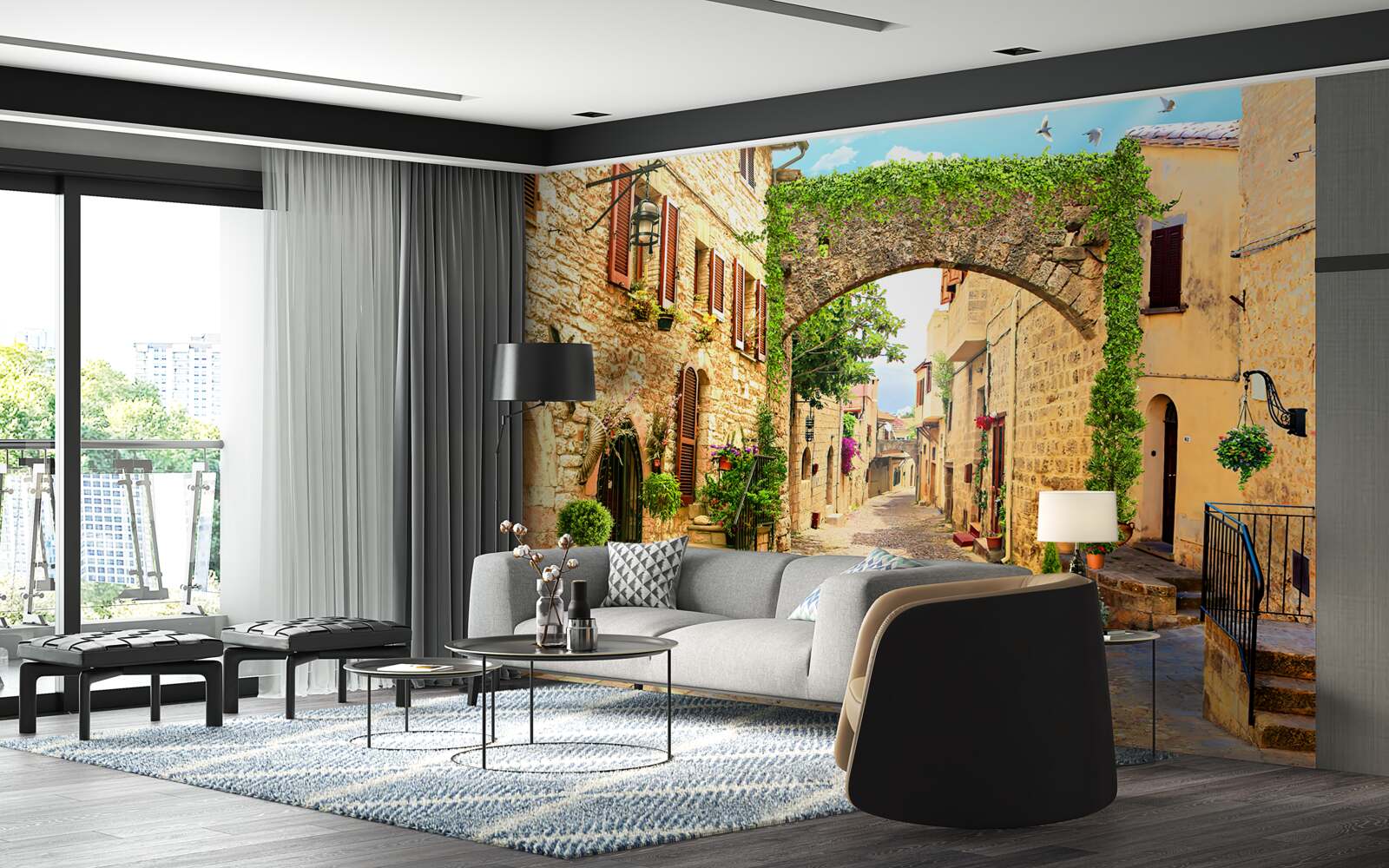 Fototapeta ulica v historickom meste