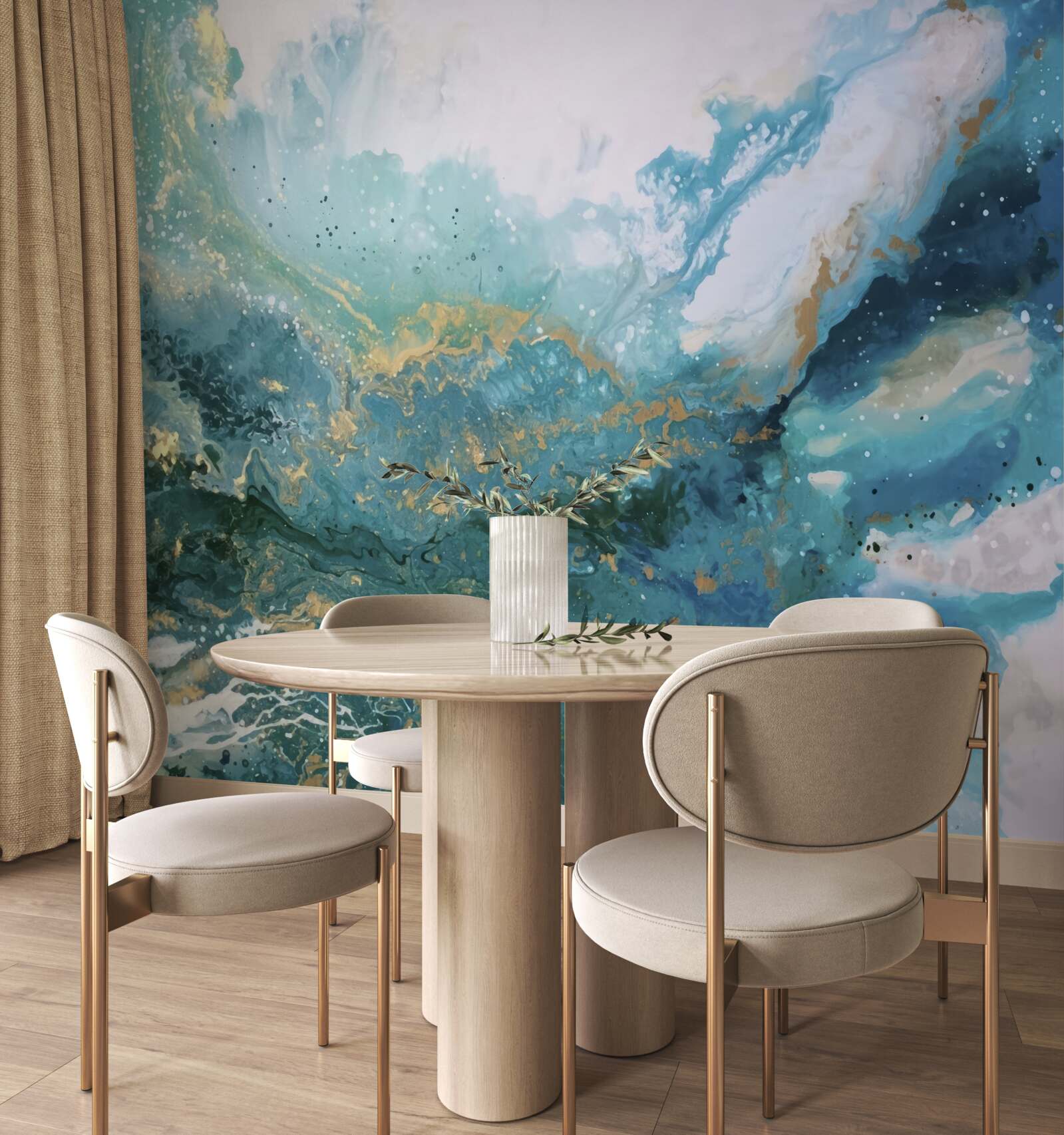 Fototapeta tmavé ťahy abstraktných farieb