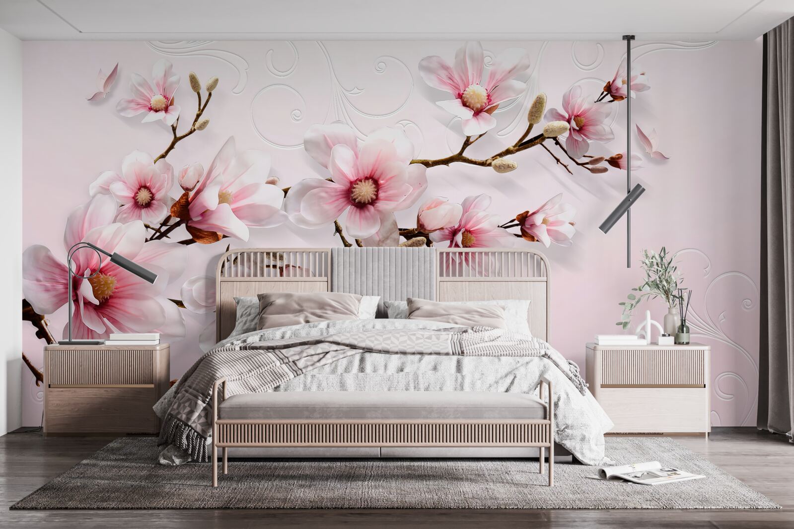 Fototapeta obrázok na pozadí s kvetinovým motívom