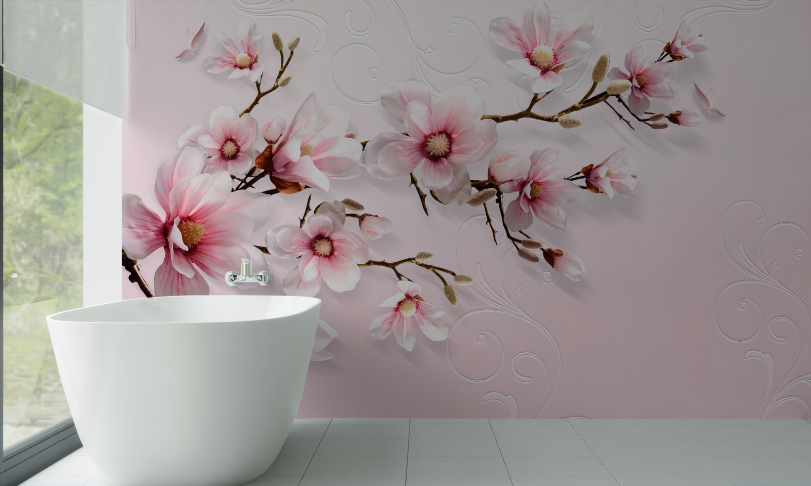 Fototapeta obrázok na pozadí s kvetinovým motívom