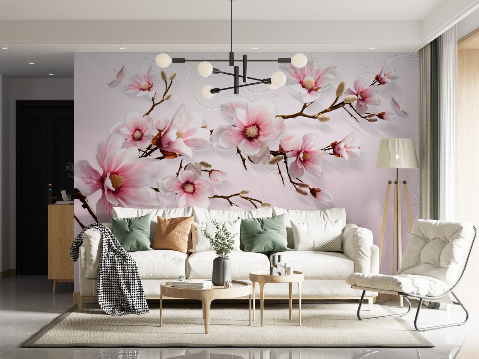 Fototapeta obrázok na pozadí s kvetinovým motívom