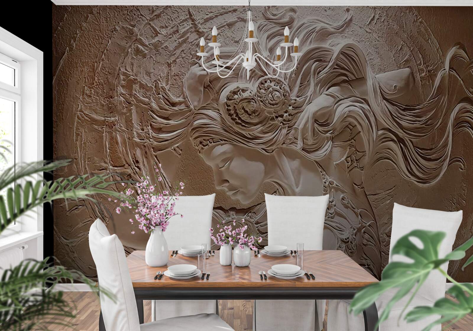 Fototapeta obraz dievčaťa v basreliéfe