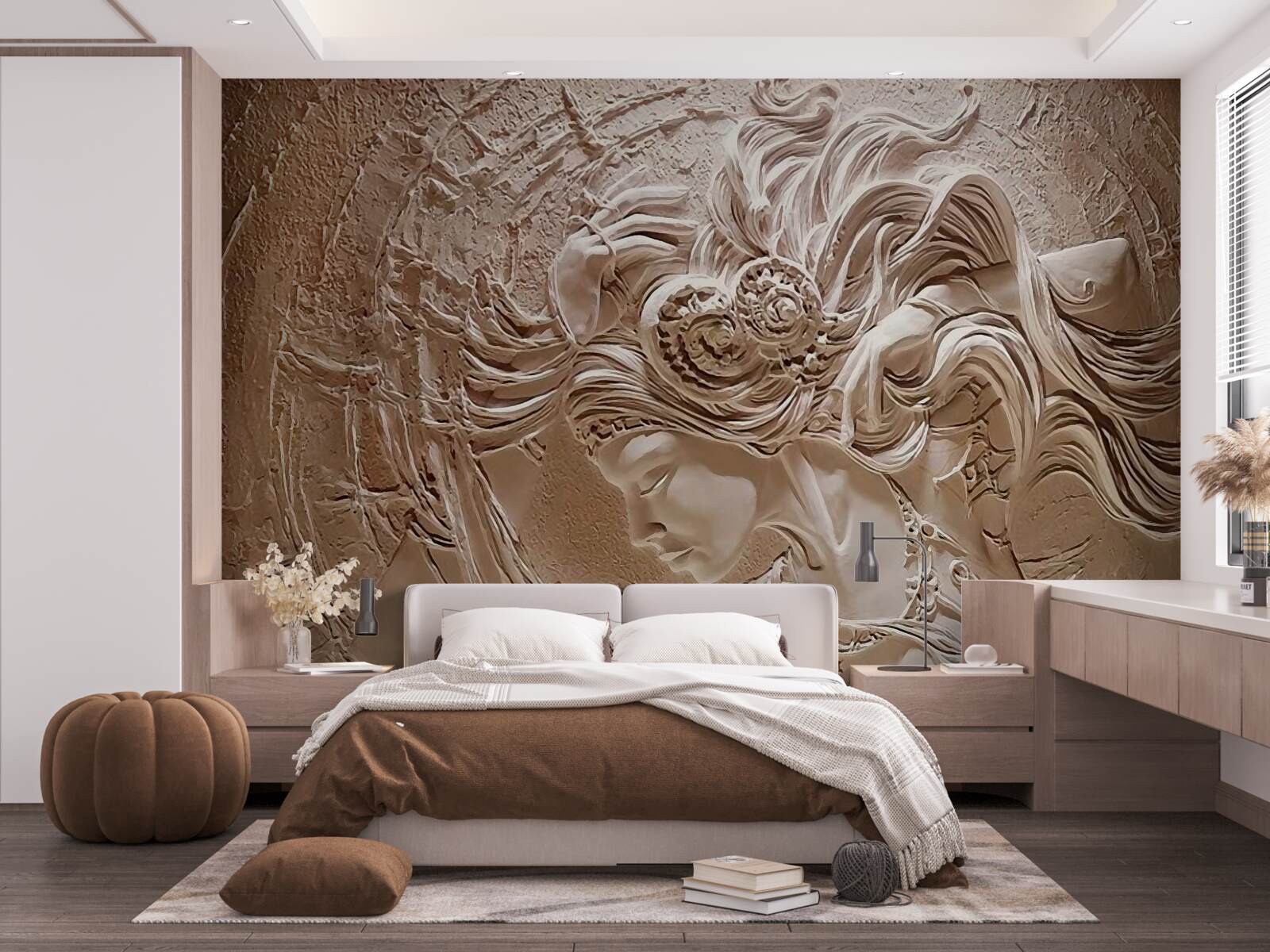 Fototapeta obraz dievčaťa v basreliéfe