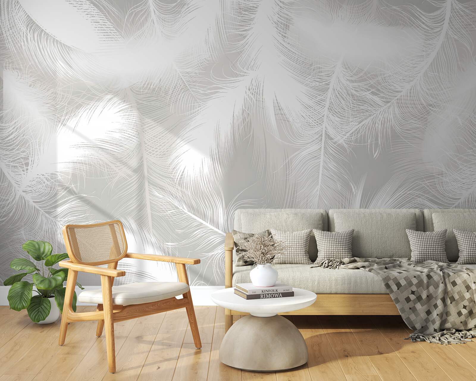 Fototapeta snehovo biele perie v pozadí