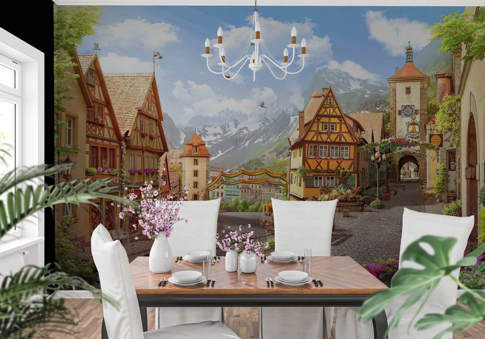 Fototapeta malé a príjemné mesto