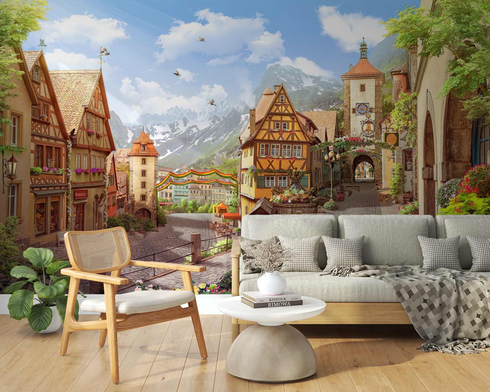 Fototapeta malé a príjemné mesto