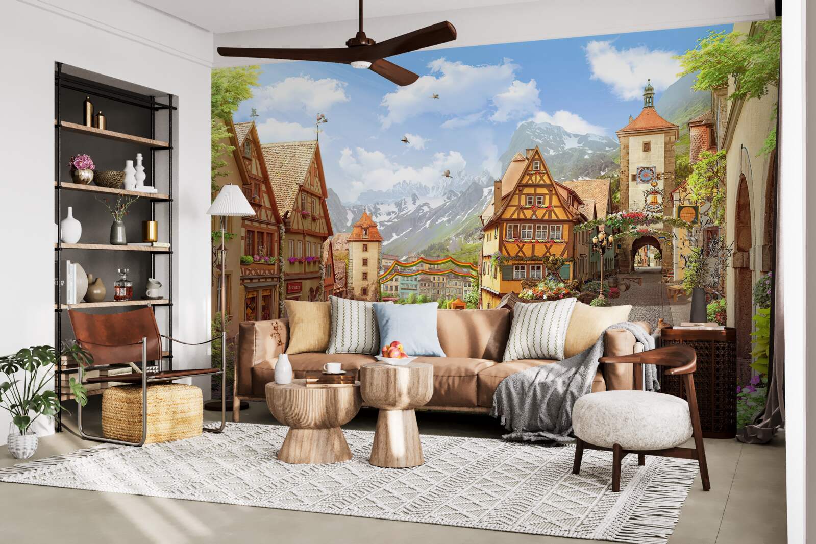 Fototapeta malé a príjemné mesto