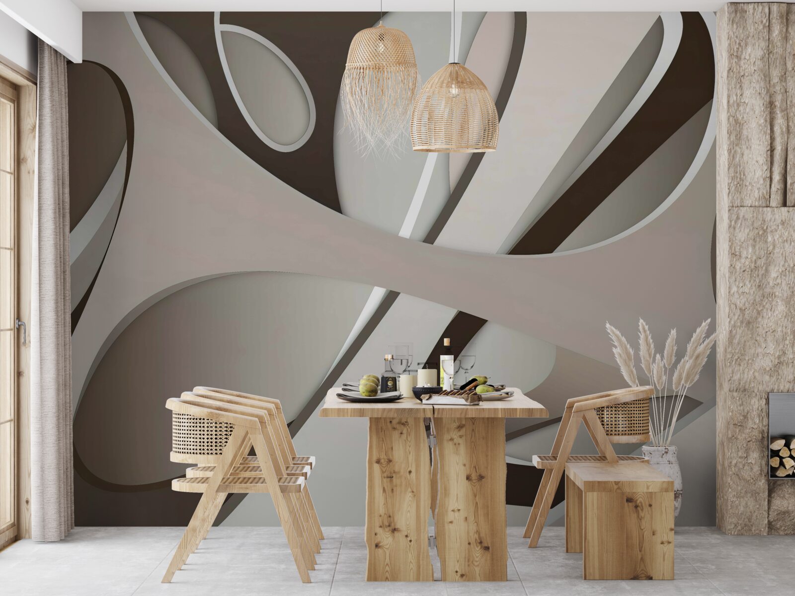 Fototapeta svetlý abstraktný tvar