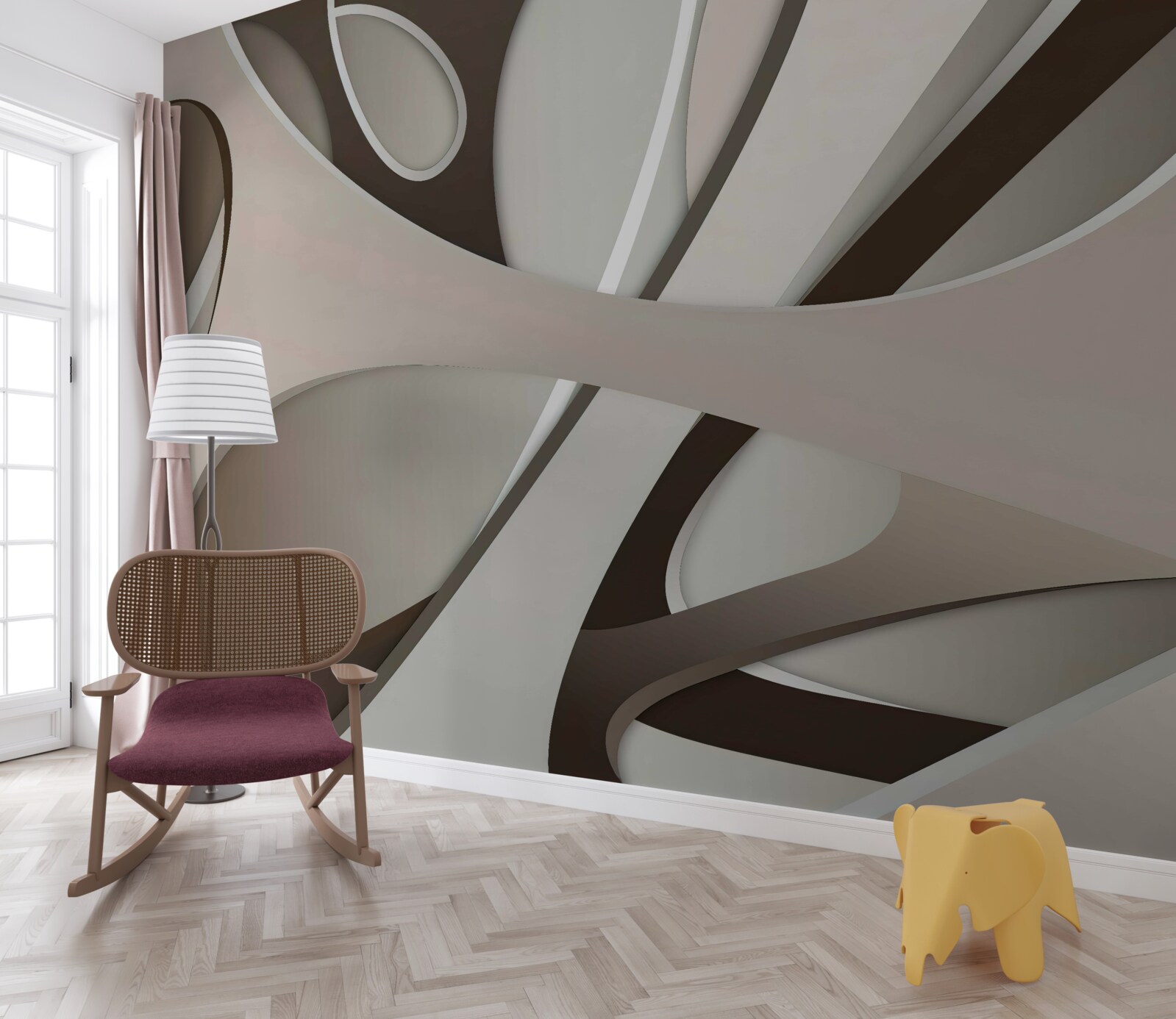 Fototapeta svetlý abstraktný tvar