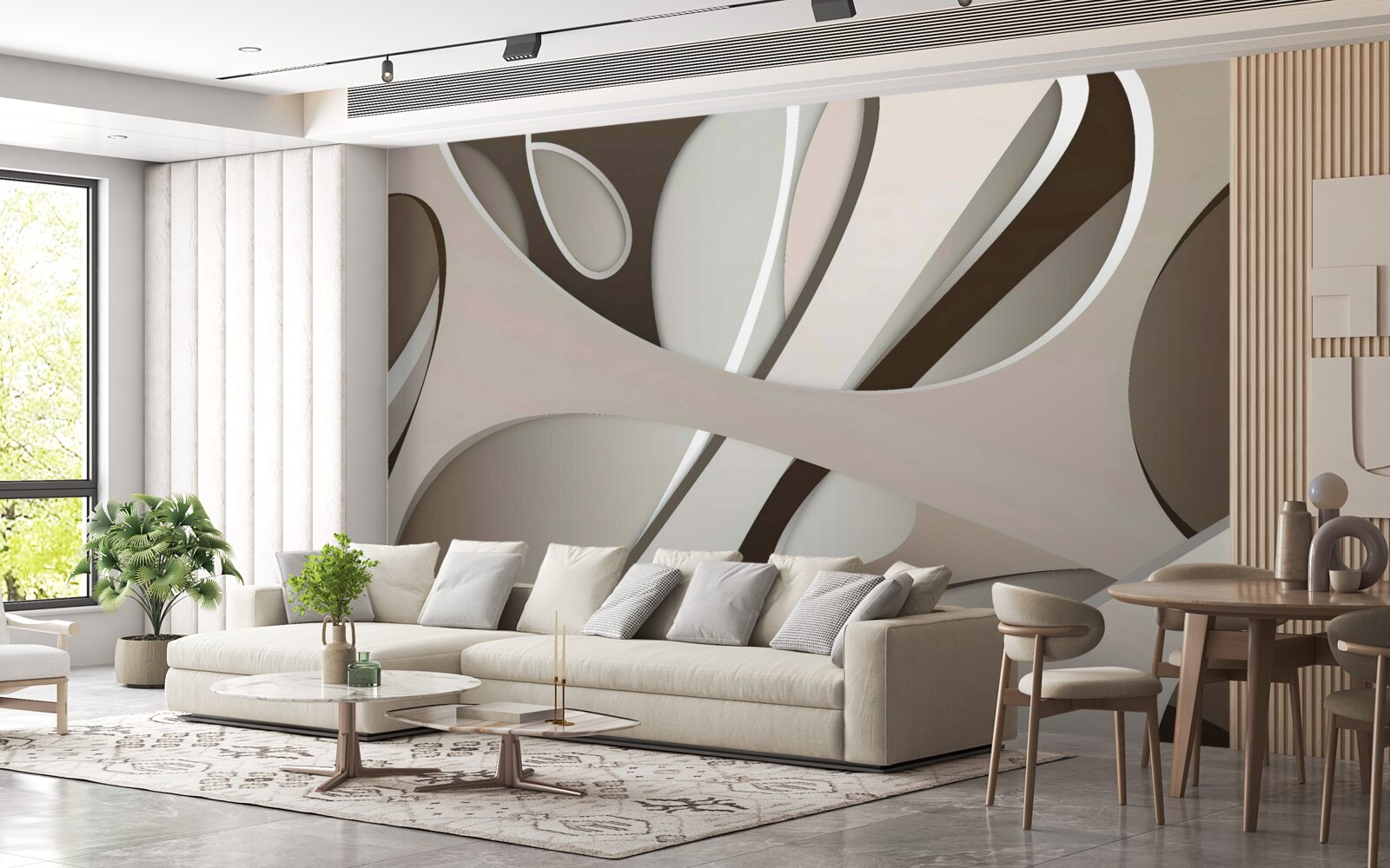 Fototapeta svetlý abstraktný tvar