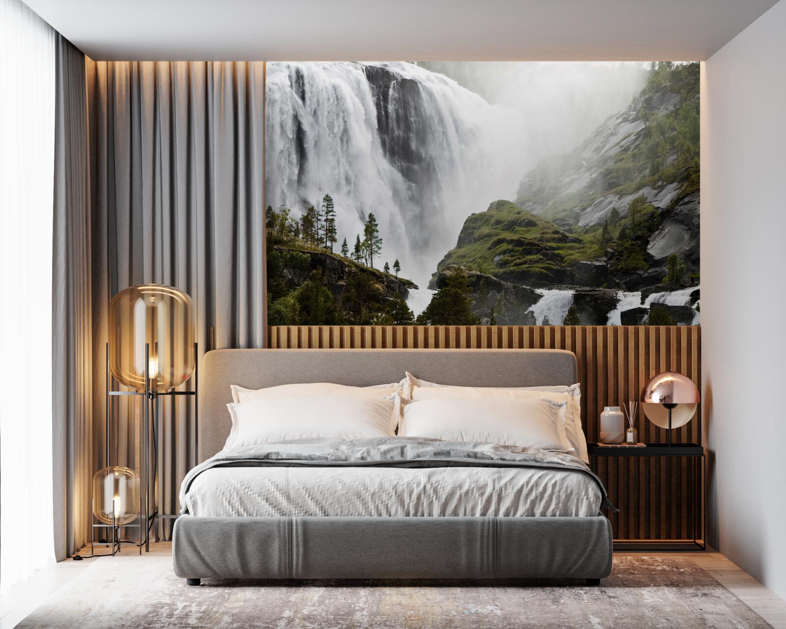 Fototapeta majestátny kaskádový vodopád