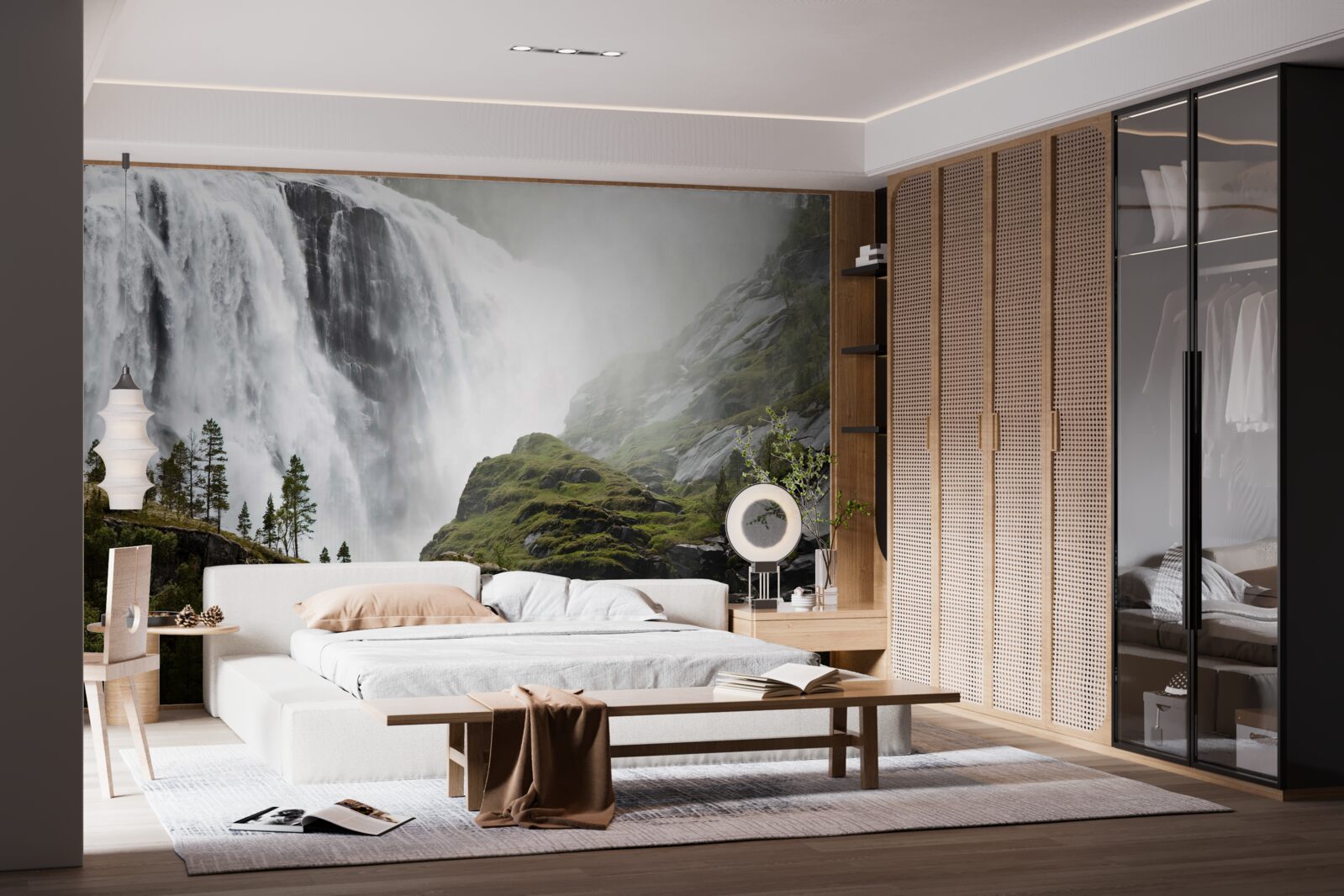 Fototapeta majestátny kaskádový vodopád