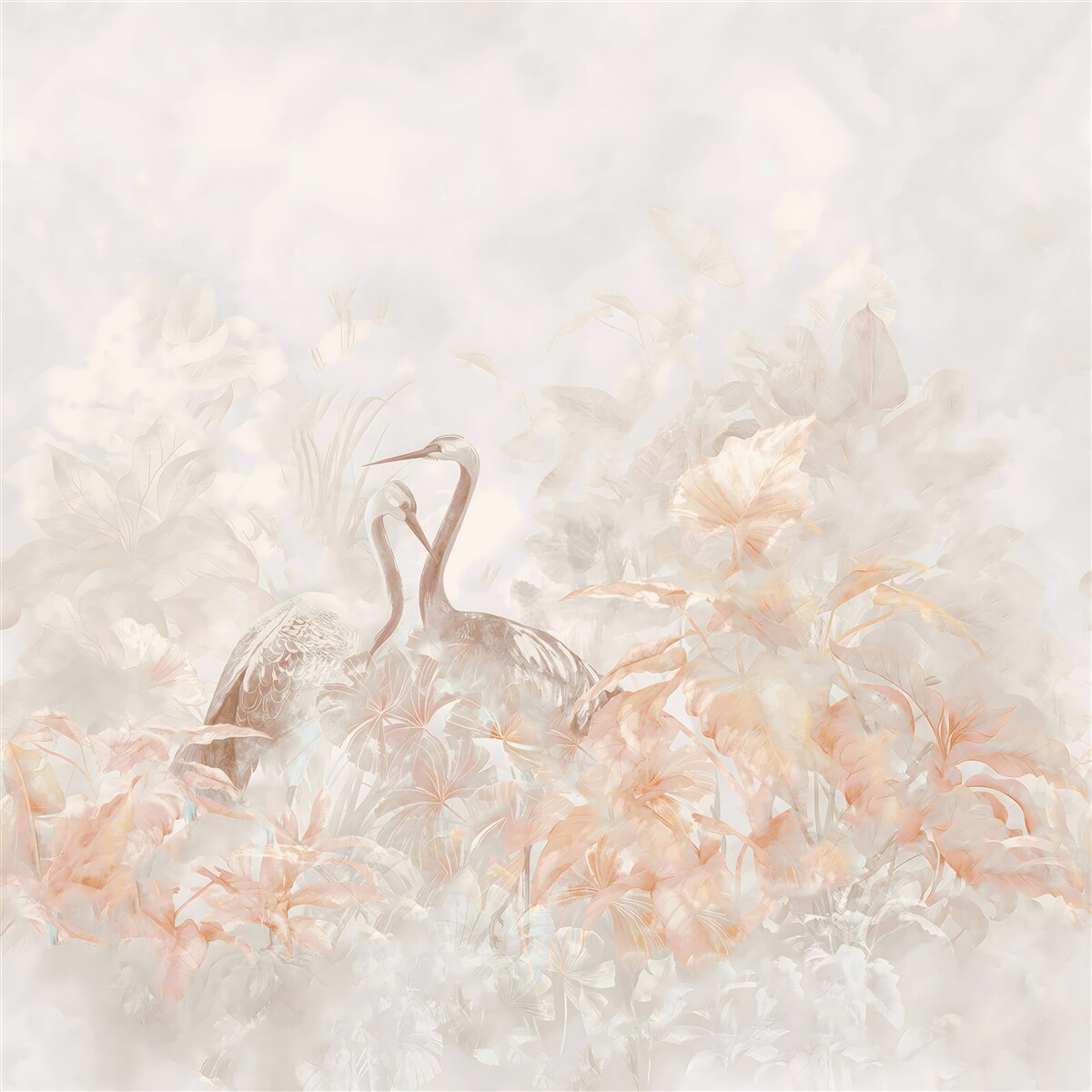 Fototapeta dva vtáky medzi zeleňou