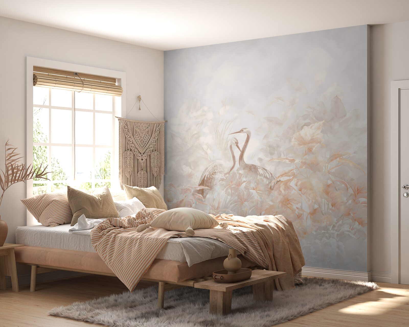 Fototapeta dva vtáky medzi zeleňou