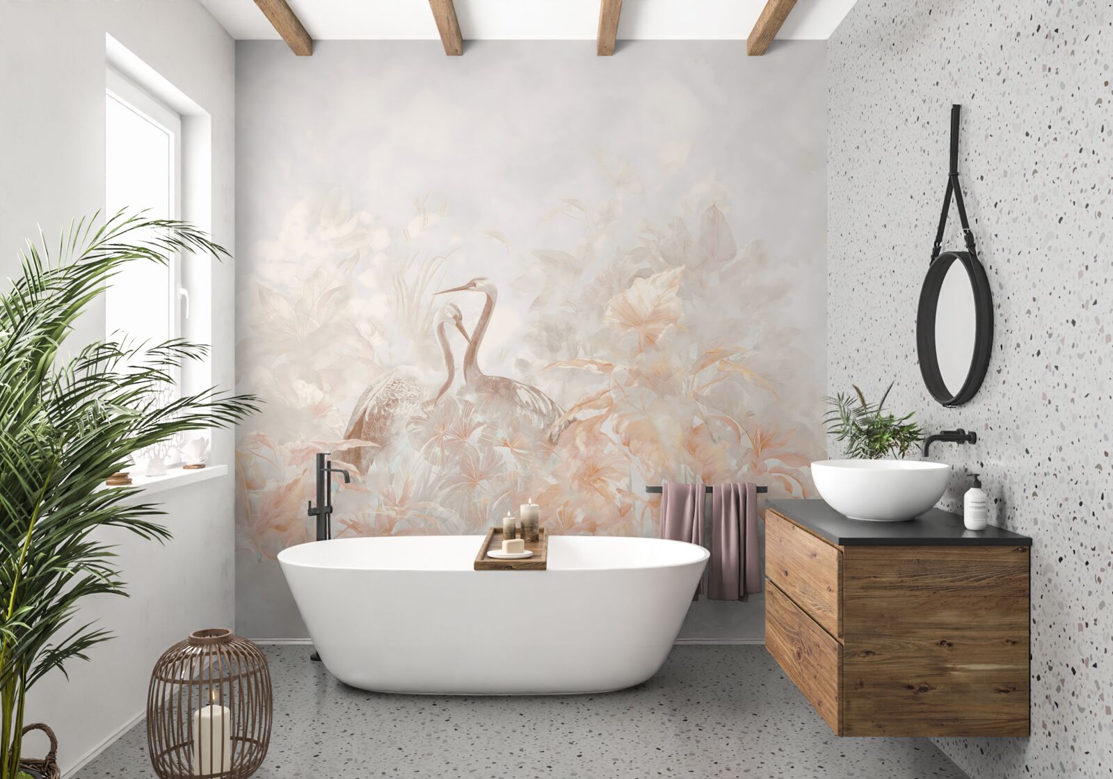 Fototapeta dva vtáky medzi zeleňou