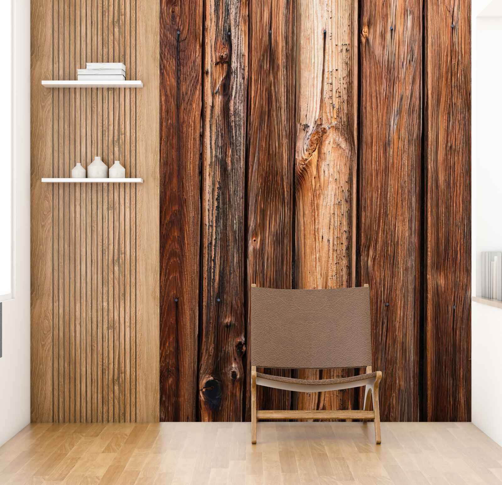 Fototapeta fragment dreveného plotu