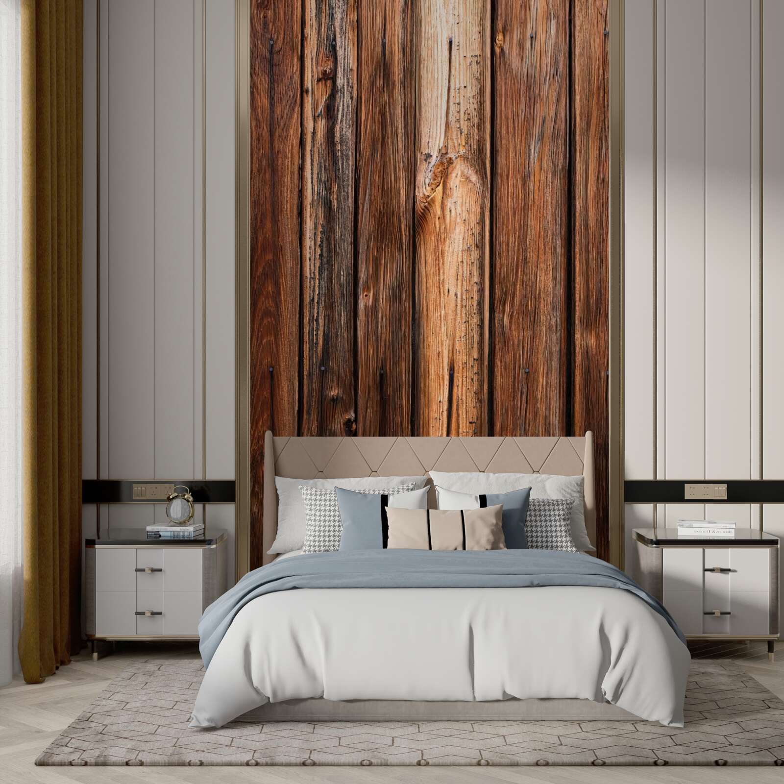 Fototapeta fragment dreveného plotu