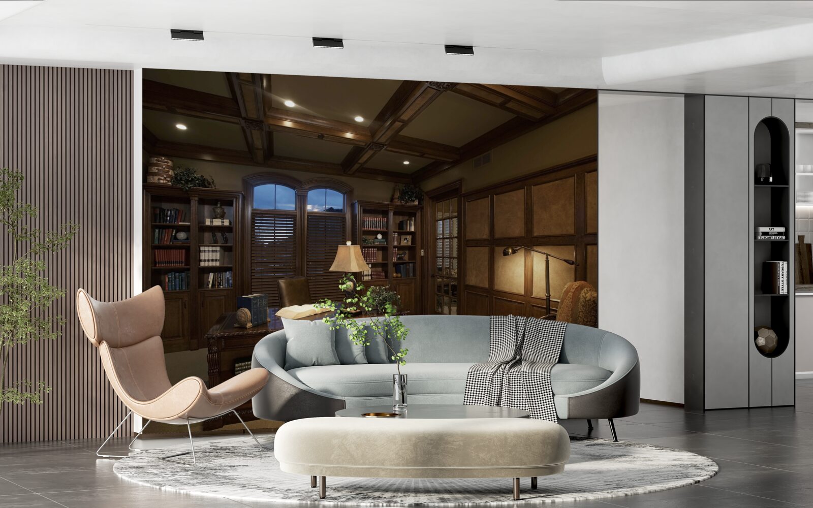 Fototapeta domáca kancelária s vybavením