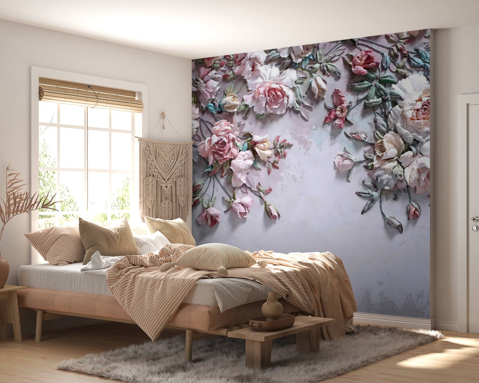 Fototapeta ruže na konároch