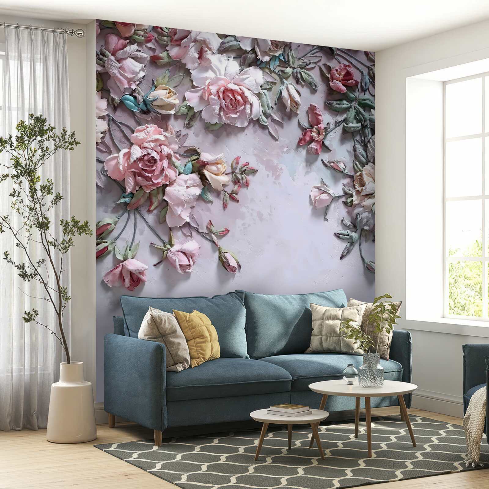 Fototapeta ruže na konároch