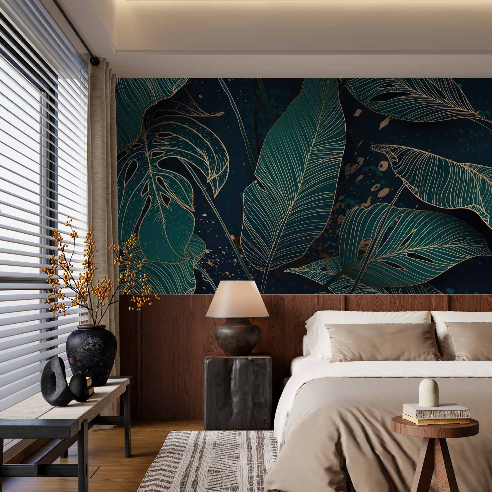 Fototapeta veľké zelené listy