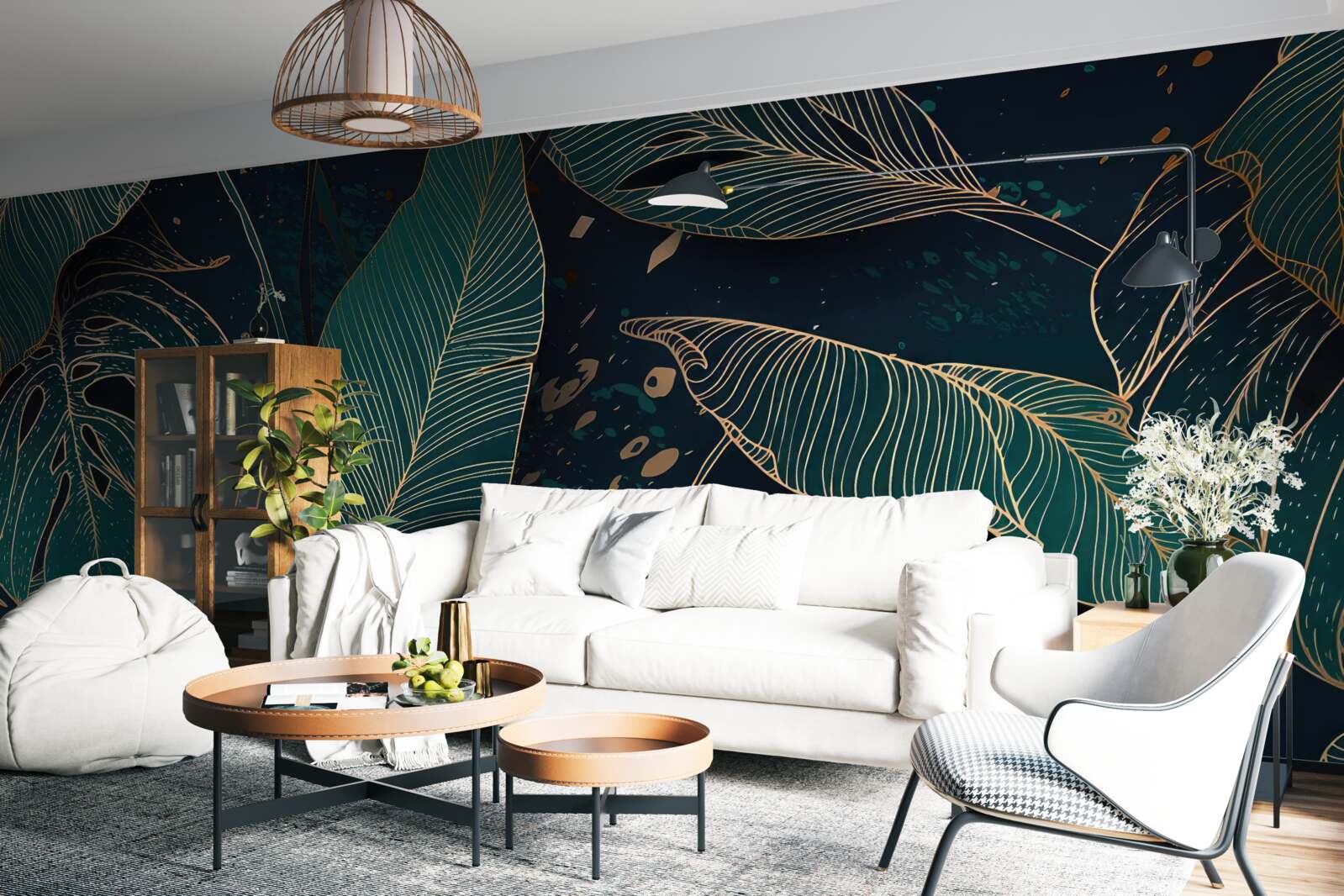 Fototapeta veľké zelené listy