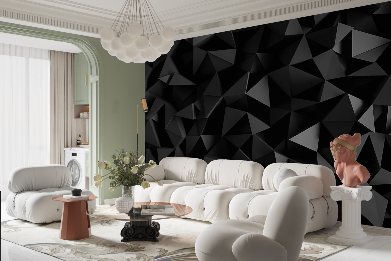 Fototapeta zloženie geometrických tvarov