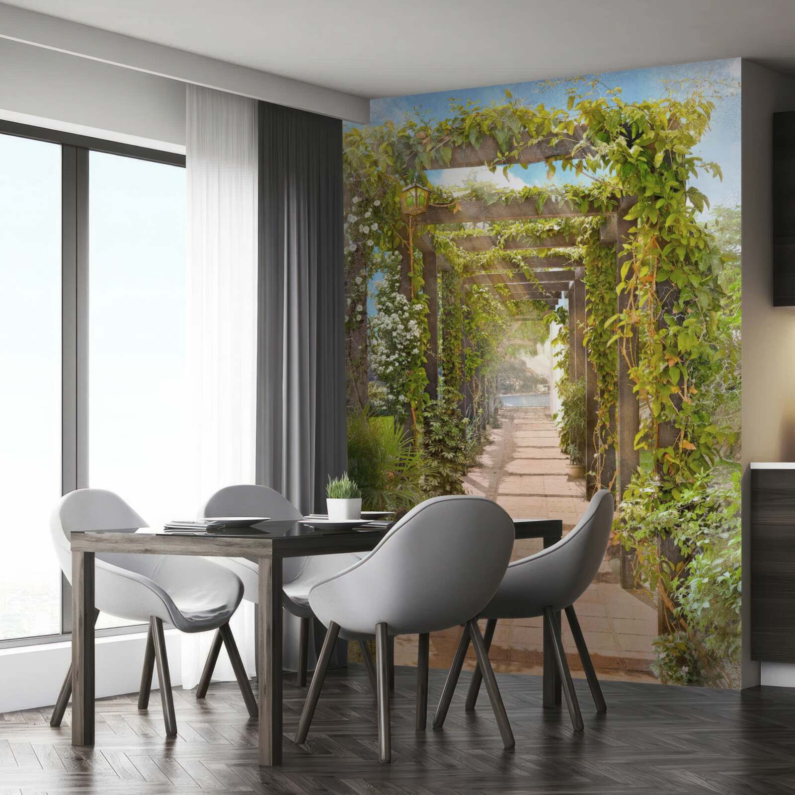 Fototapeta prechádzka spletenou zeleňou