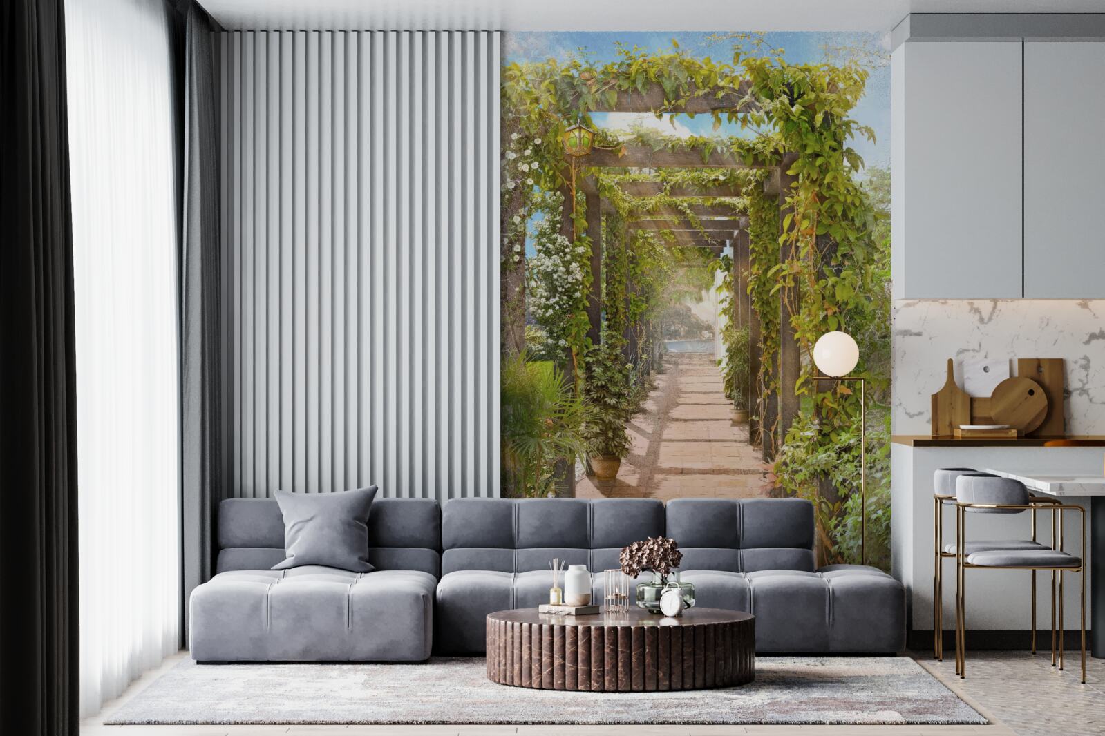 Fototapeta prechádzka spletenou zeleňou