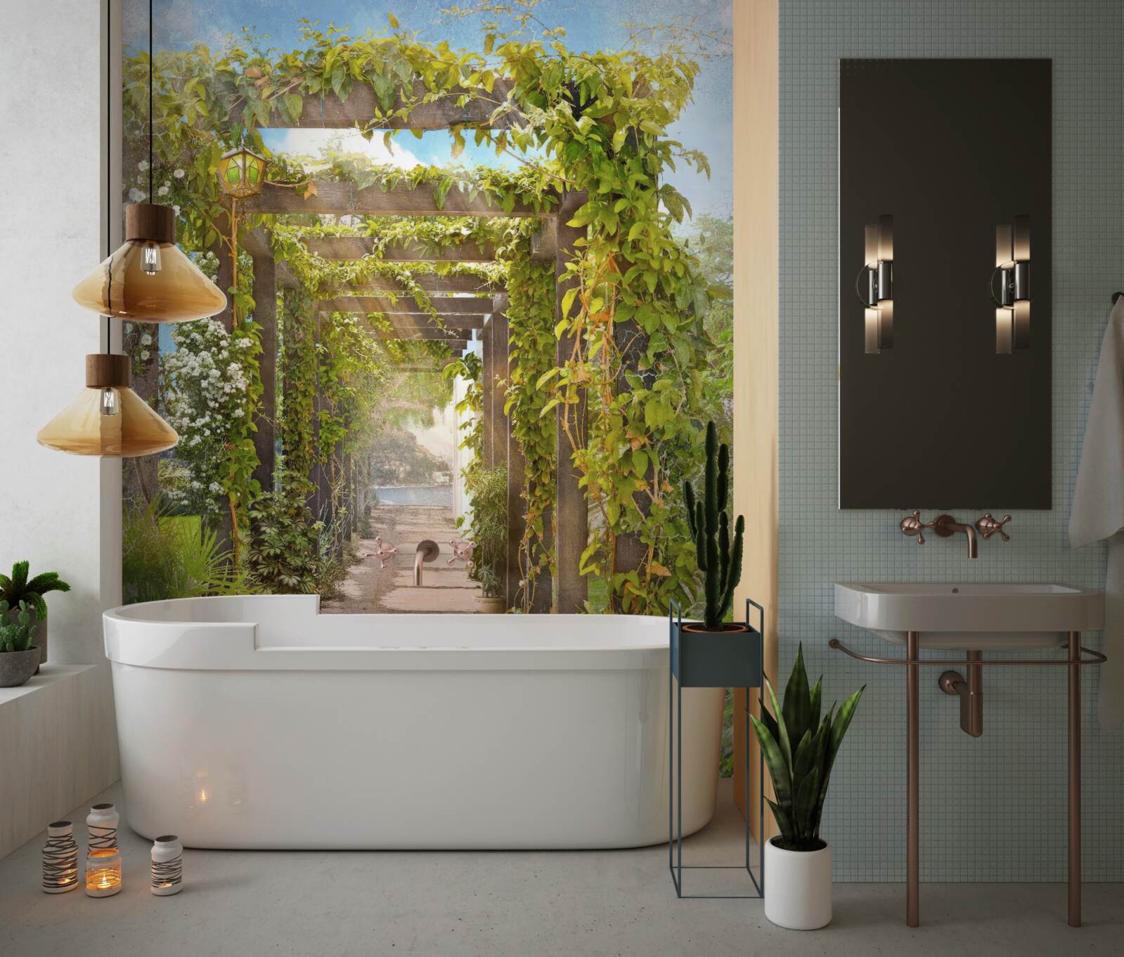 Fototapeta prechádzka spletenou zeleňou