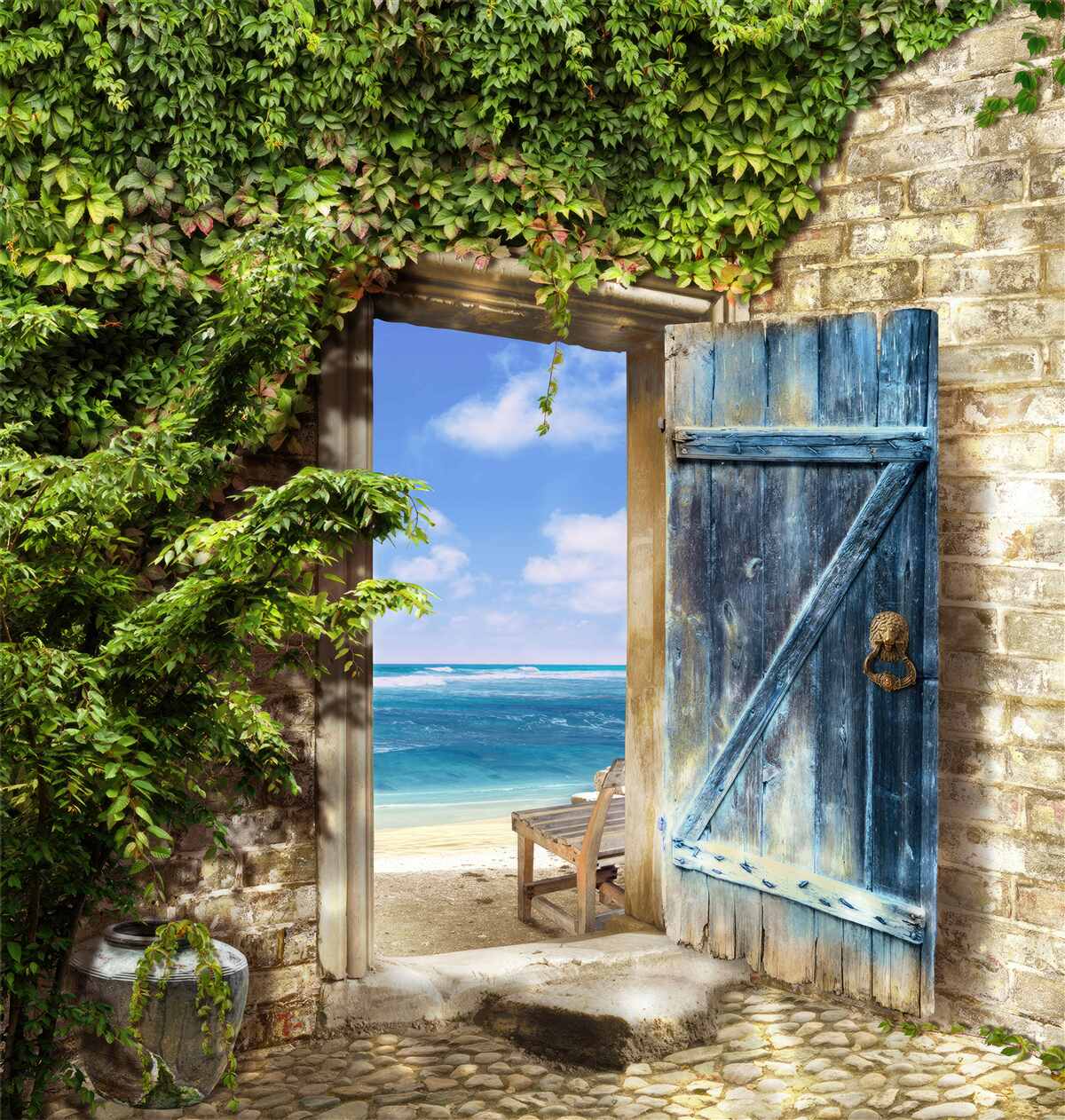 Fototapeta útulný domček pri mori