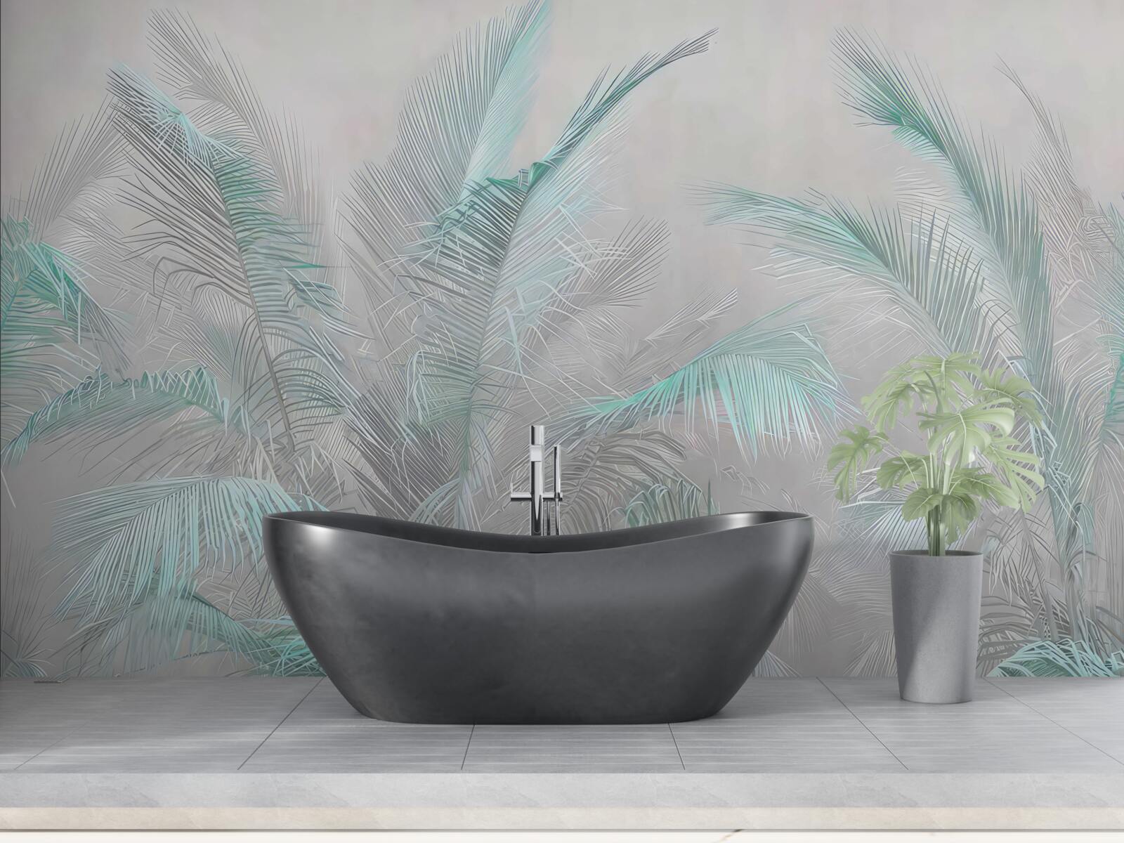 Fototapeta hmla pokrývajúca listy