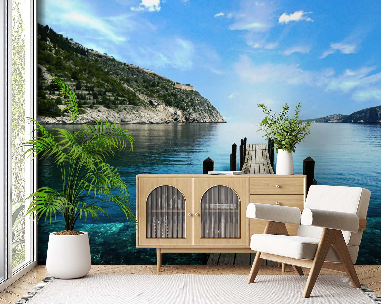 Fototapeta priechod vedúci do vody