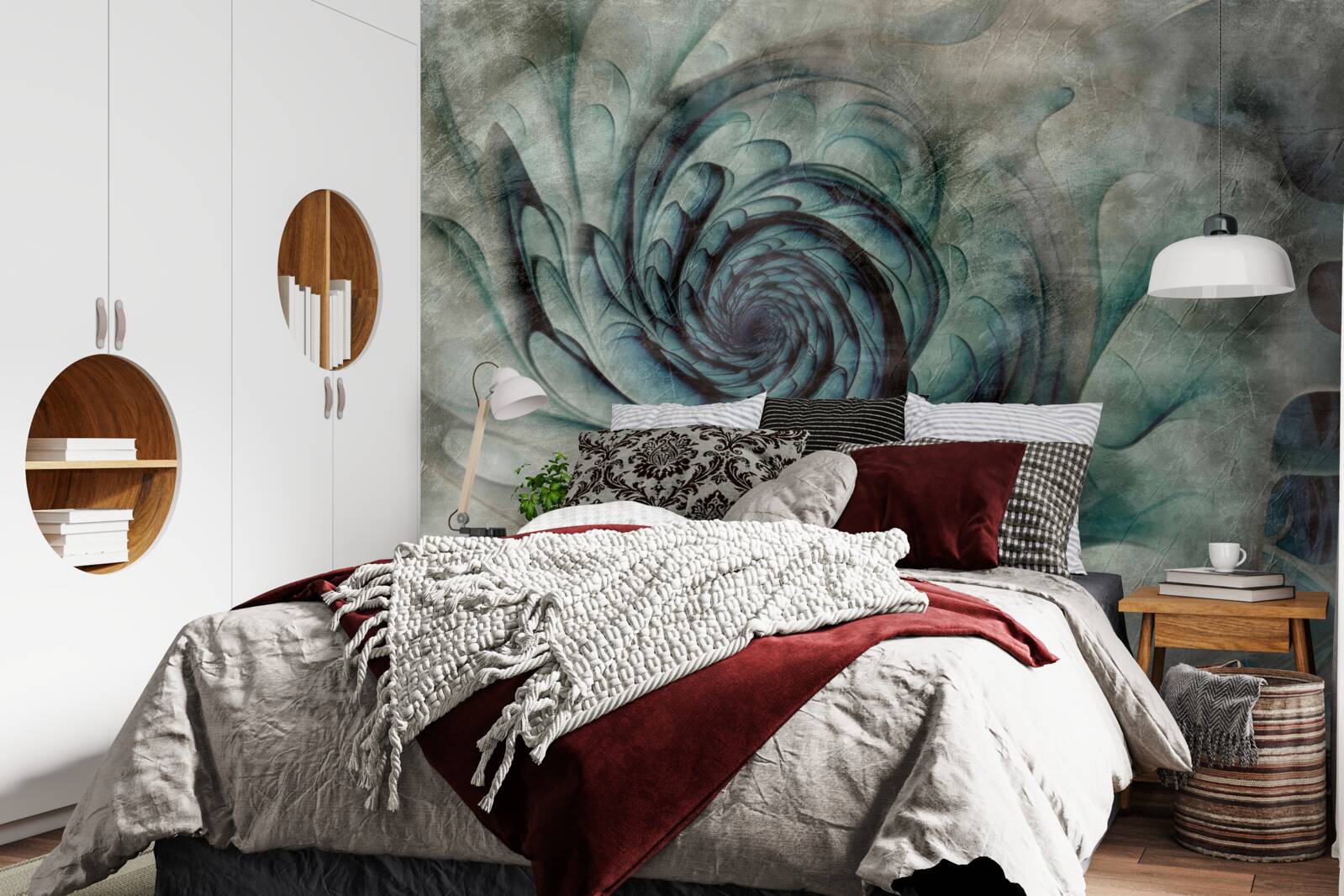 Fototapeta ťahy štetca vytvárajúce obraz kvetu