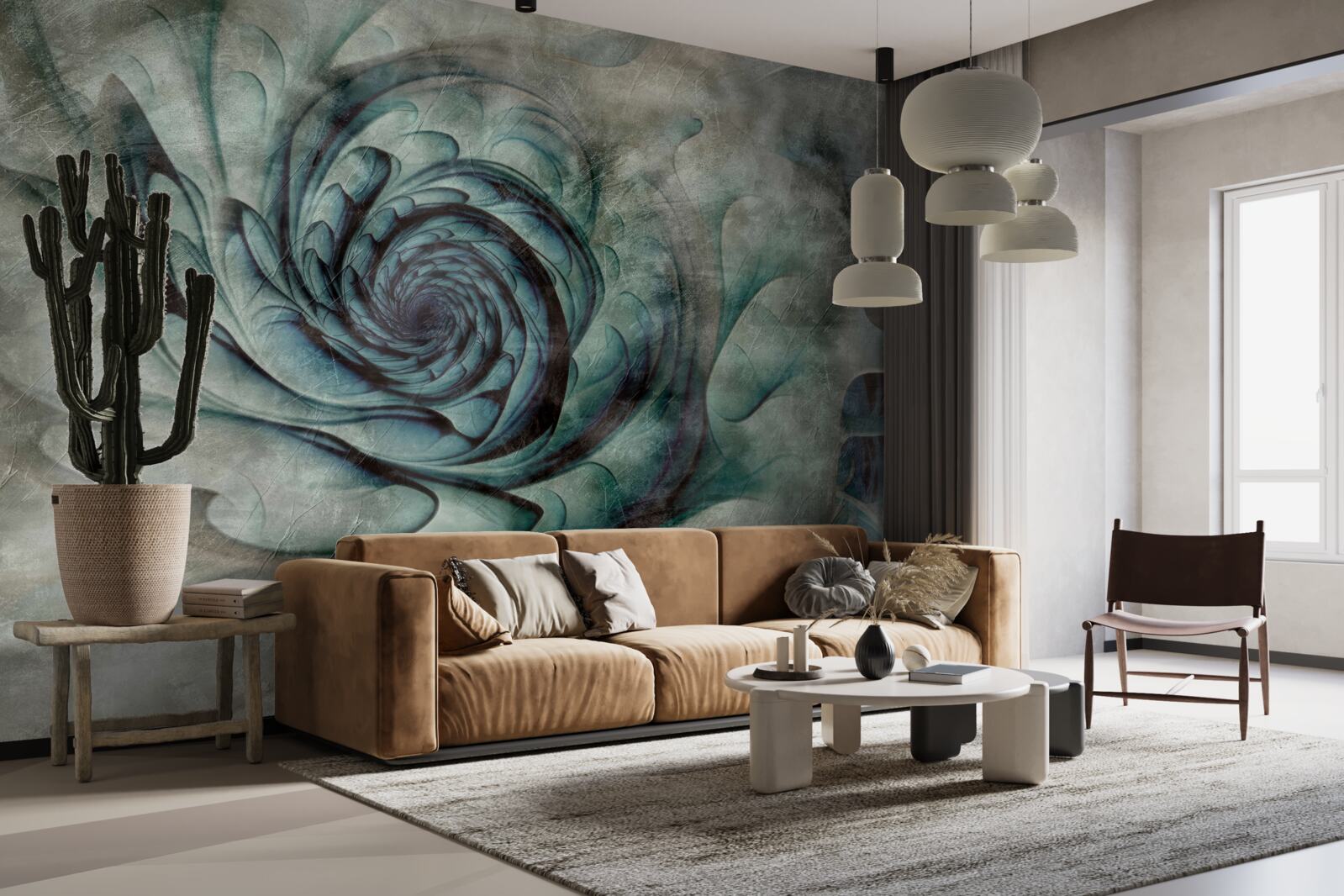 Fototapeta ťahy štetca vytvárajúce obraz kvetu