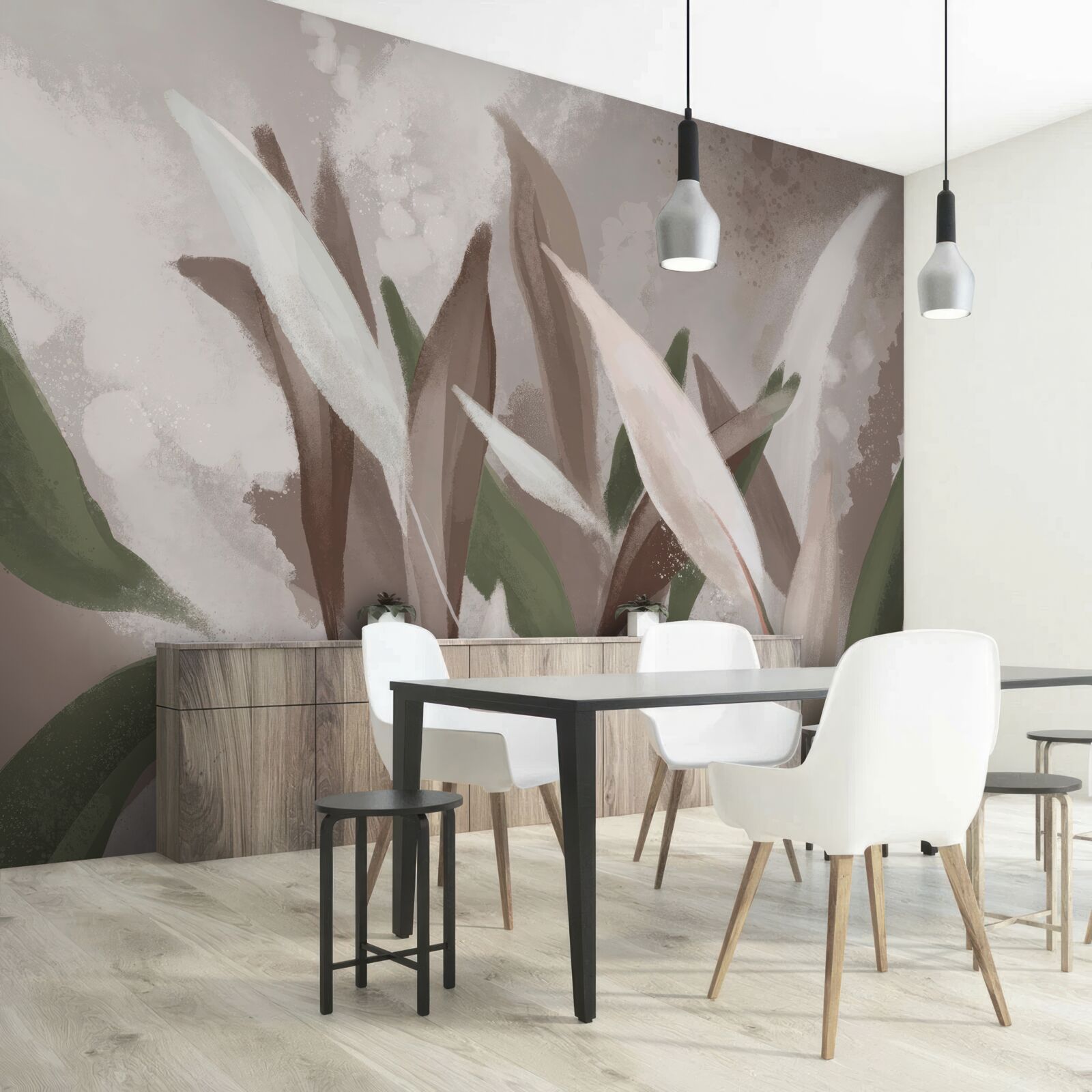 Fototapeta listy rôznych veľkostí a odtieňov