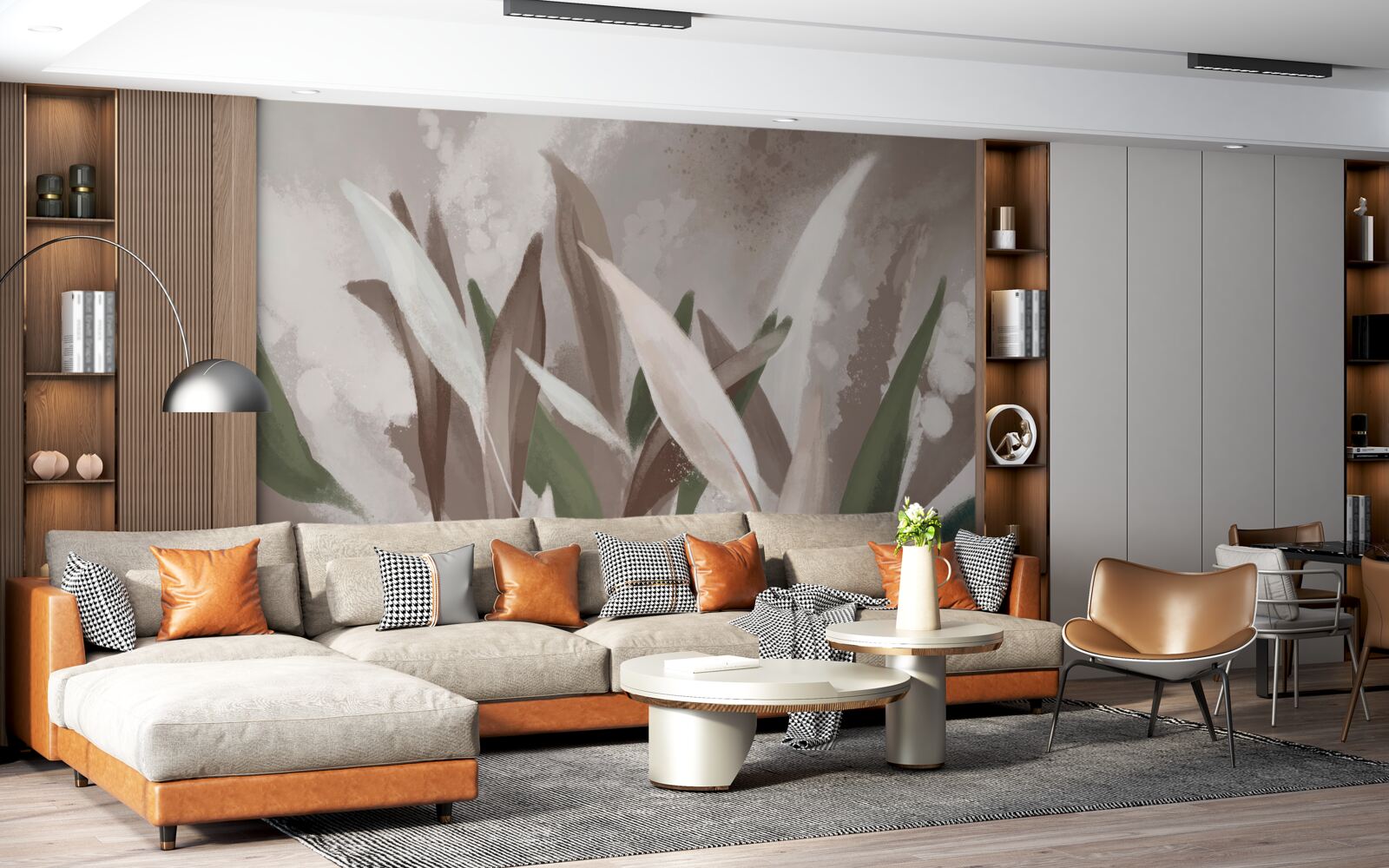 Fototapeta listy rôznych veľkostí a odtieňov