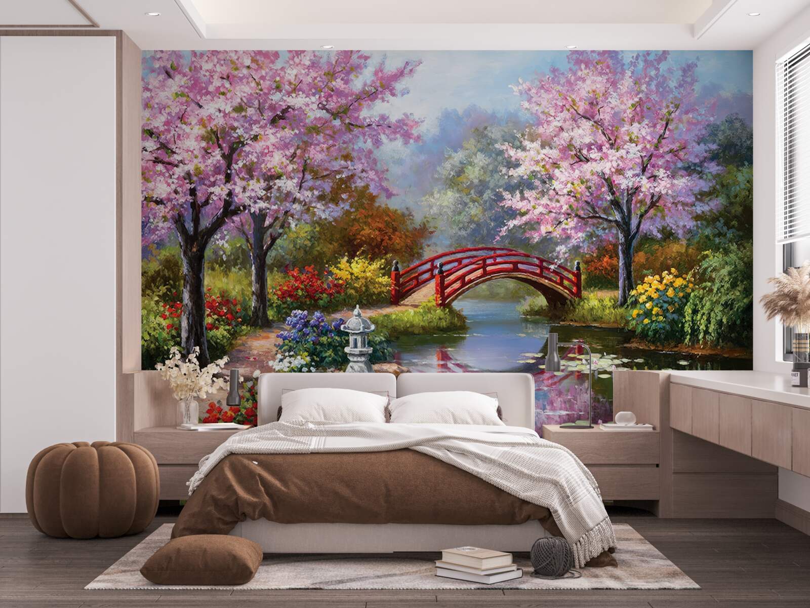 Fototapeta Kvitnúca záhrada v čínskom štýle