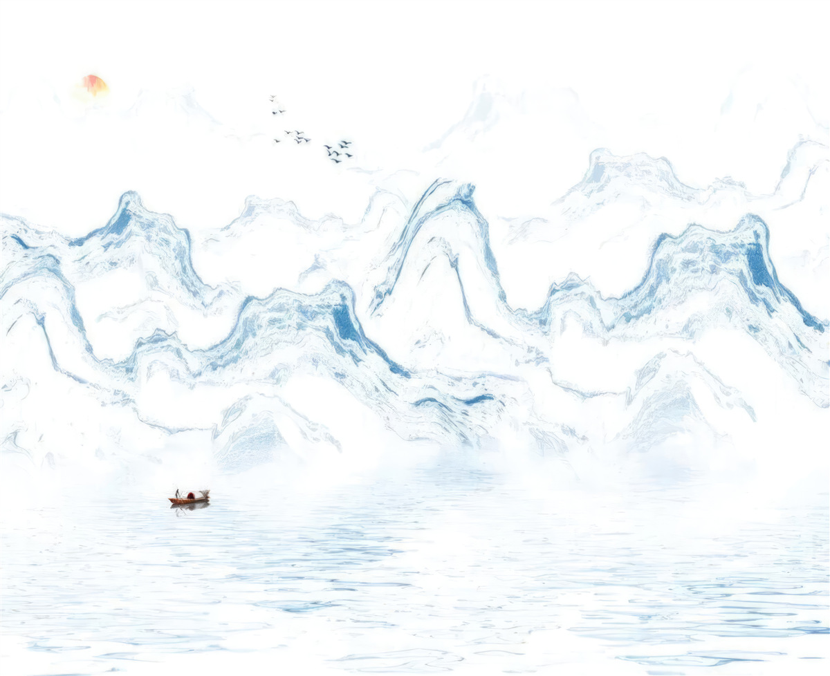 Fototapeta zakrivené modré čiary