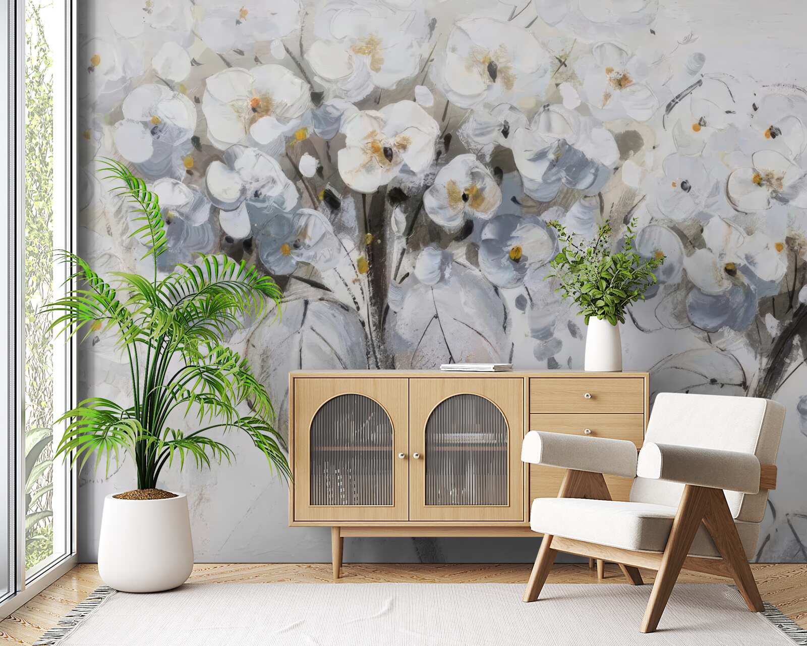 Fototapeta prezentované svetlé kvety